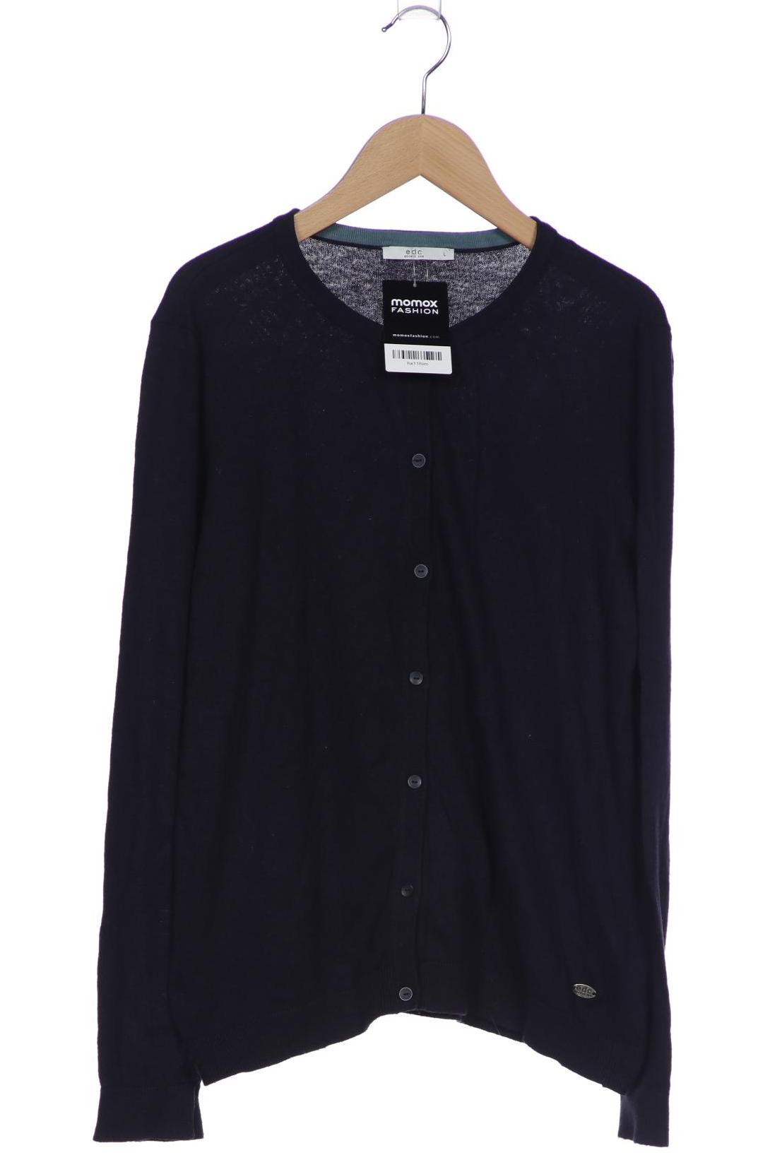 

edc by Esprit Damen Strickjacke, marineblau, Gr. 42