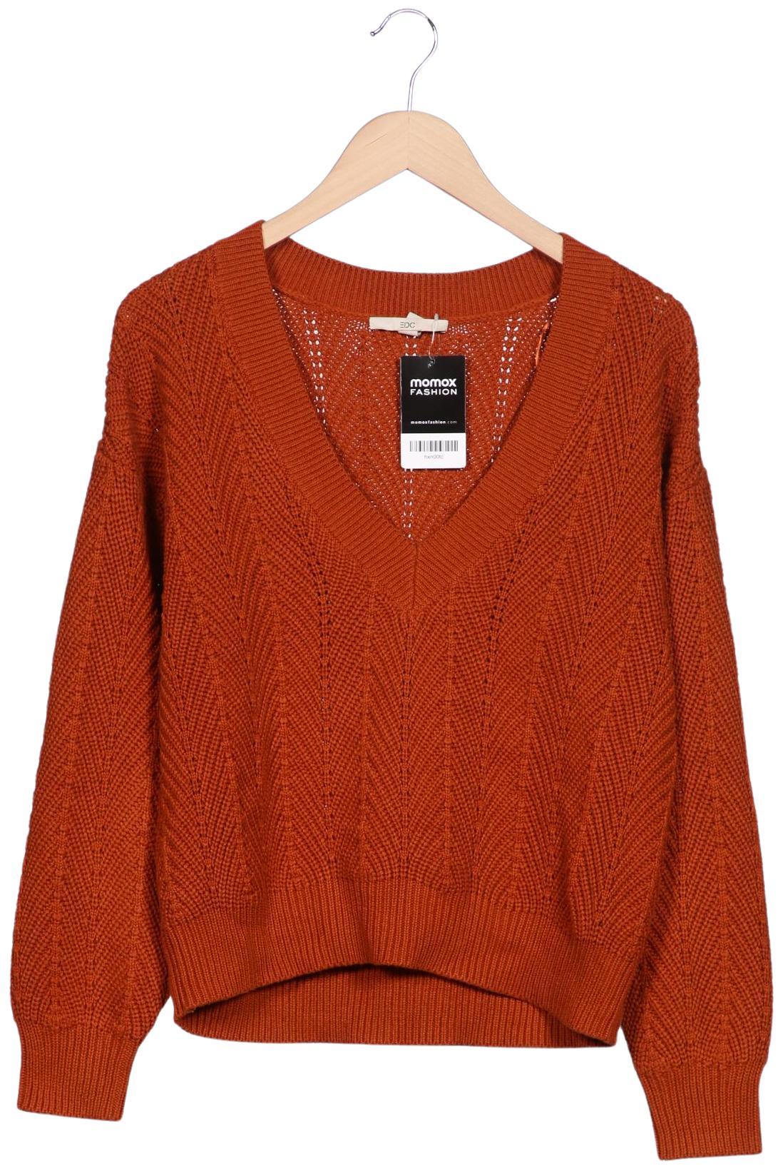 

edc by Esprit Damen Pullover, orange, Gr. 36