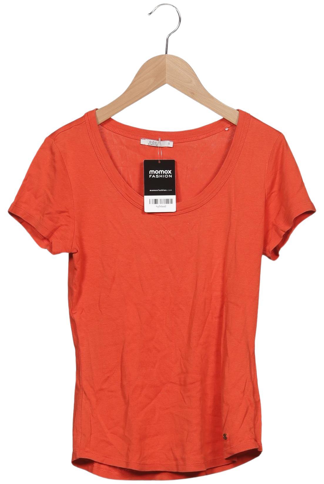 

edc by Esprit Damen T-Shirt, orange, Gr. 36