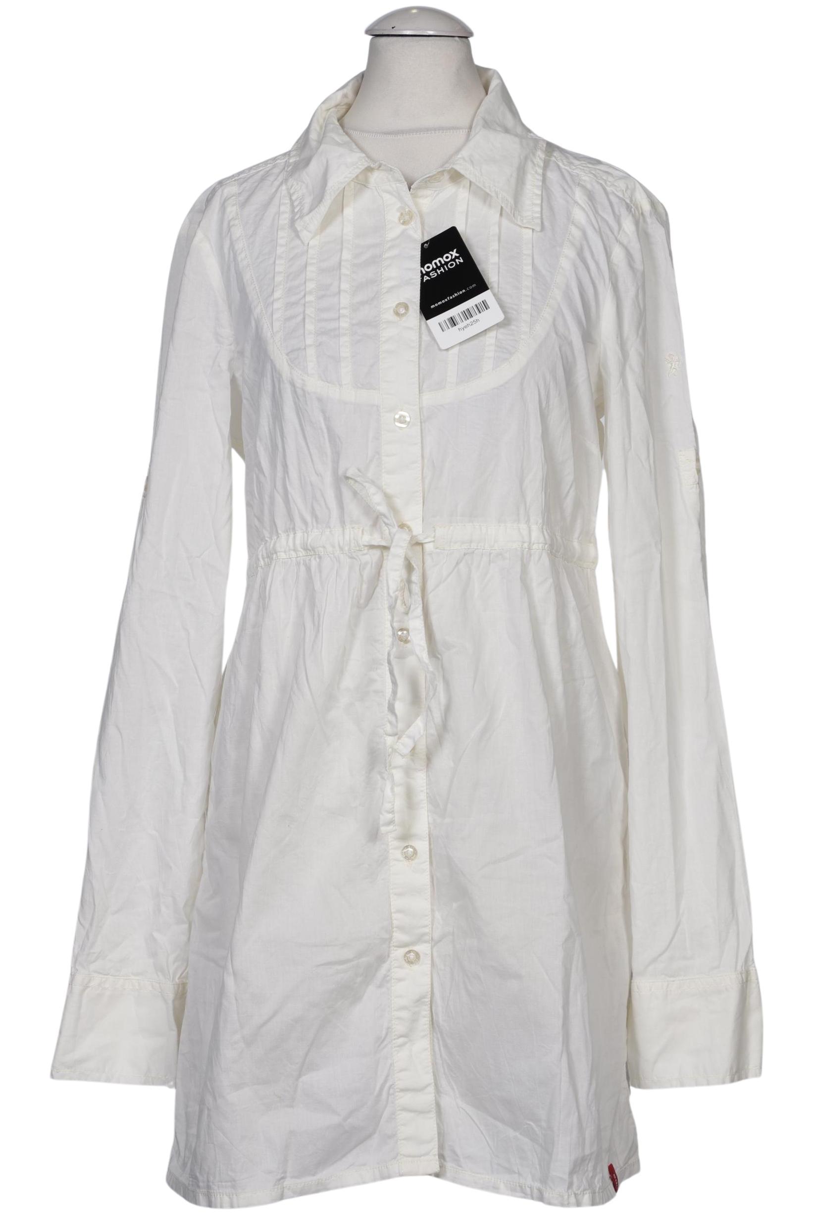 

edc by Esprit Damen Bluse, weiß, Gr. 36