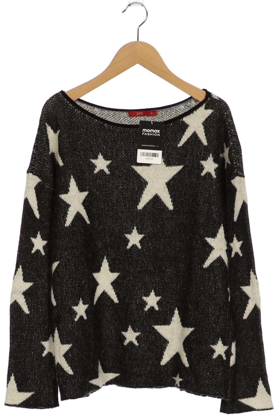 

edc by Esprit Damen Pullover, schwarz, Gr. 36