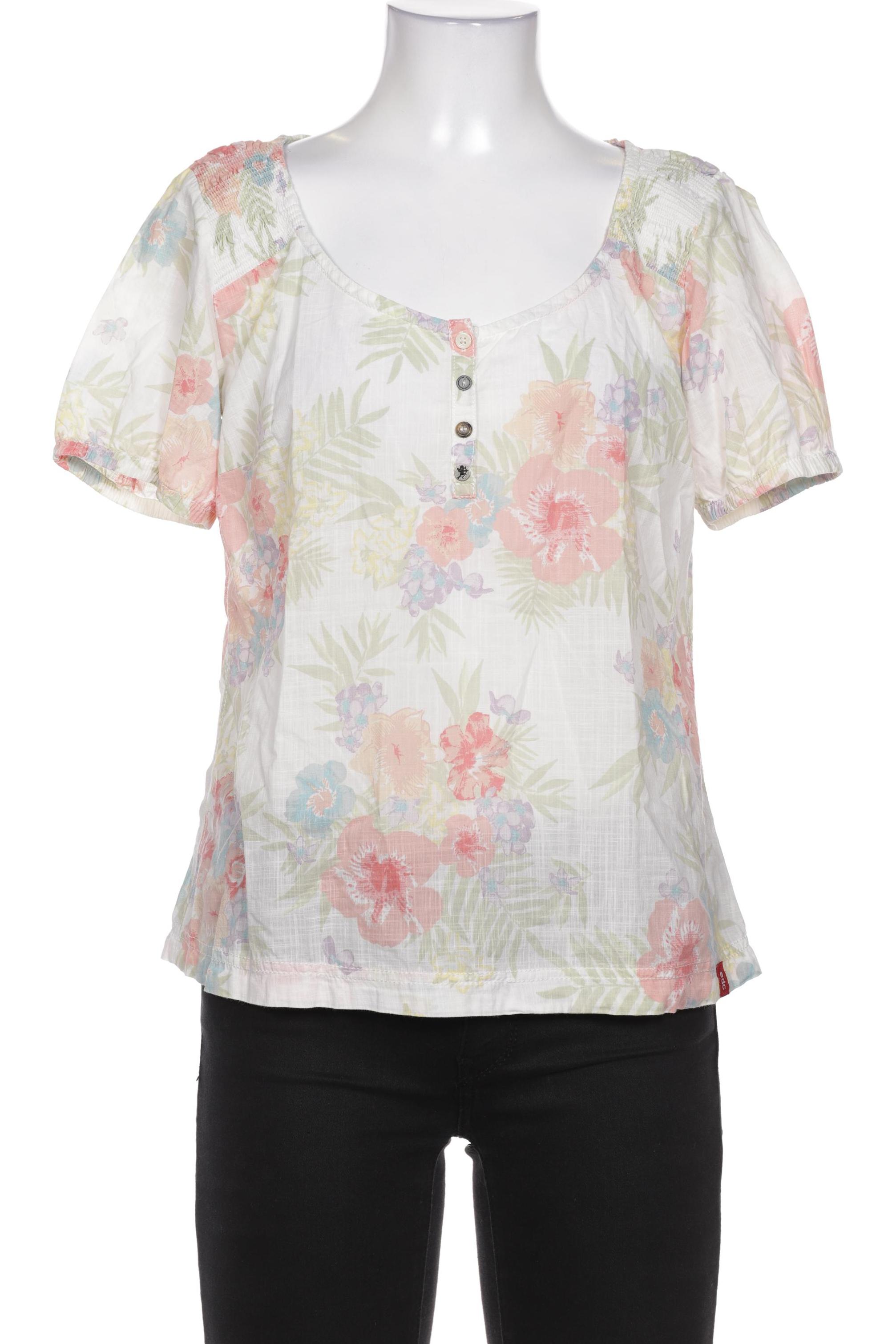 

edc by Esprit Damen Bluse, weiß, Gr. 34