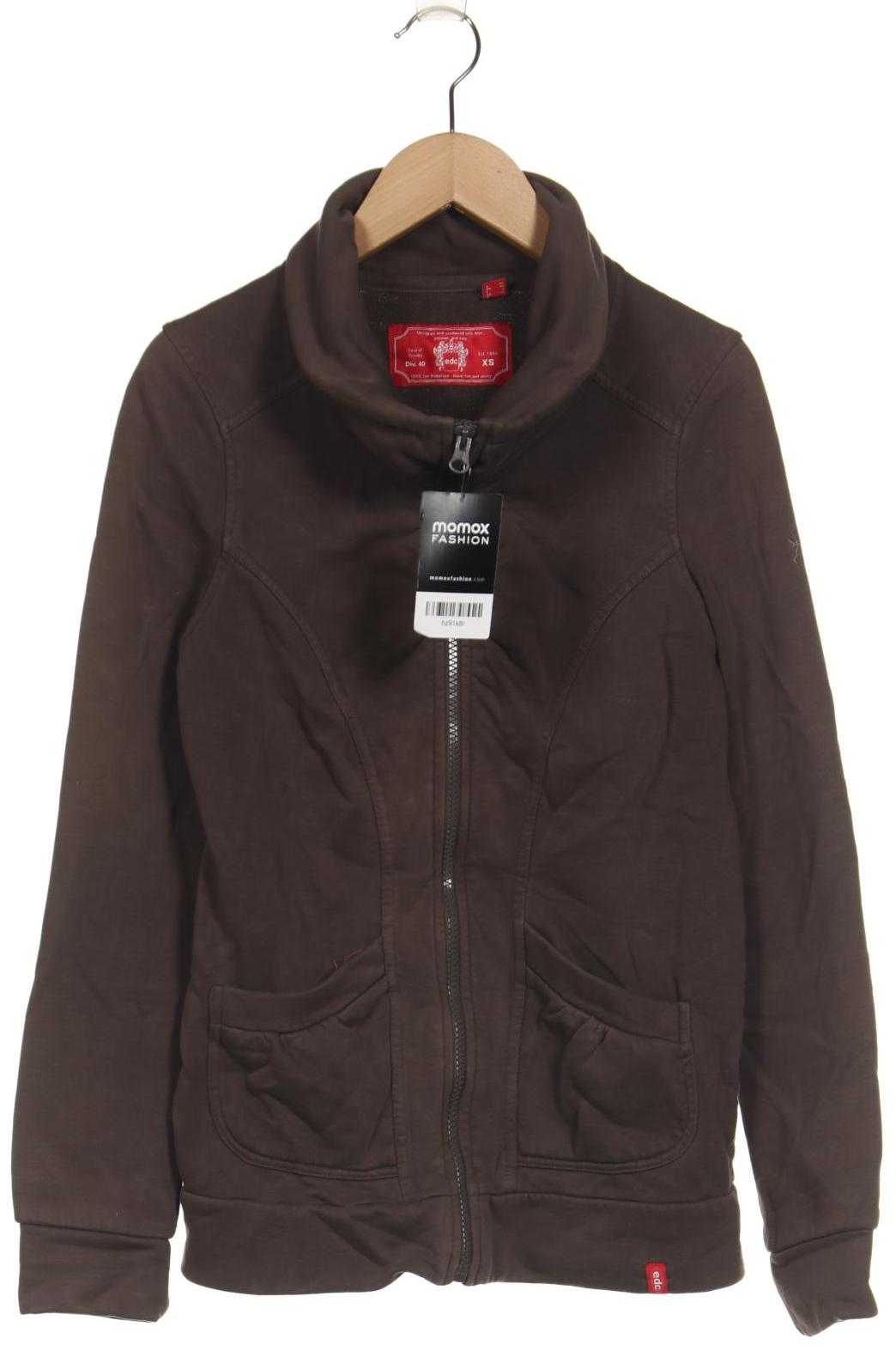 

edc by Esprit Damen Sweatshirt, braun, Gr. 34