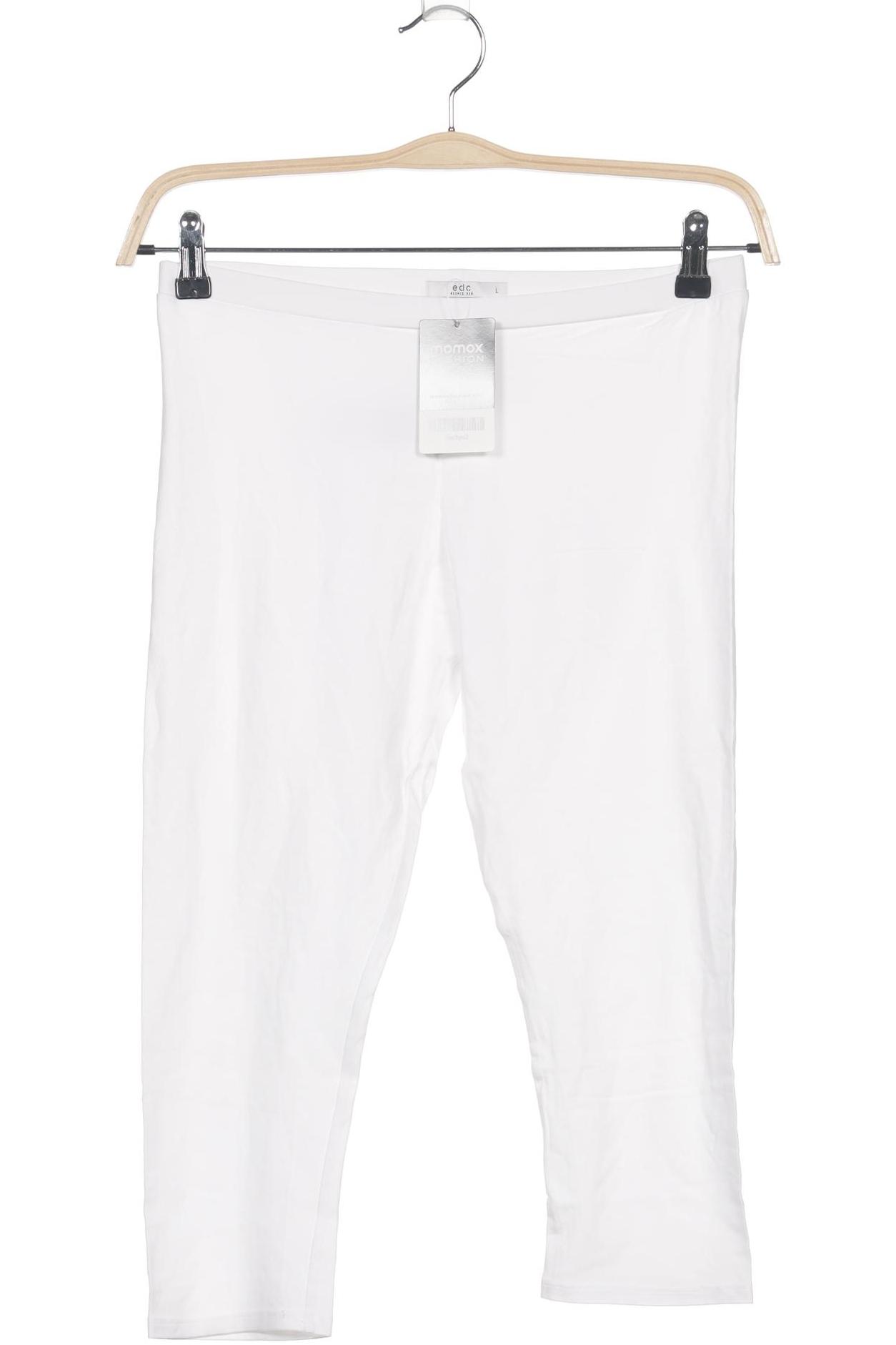 

edc by Esprit Damen Stoffhose, weiß, Gr. 0