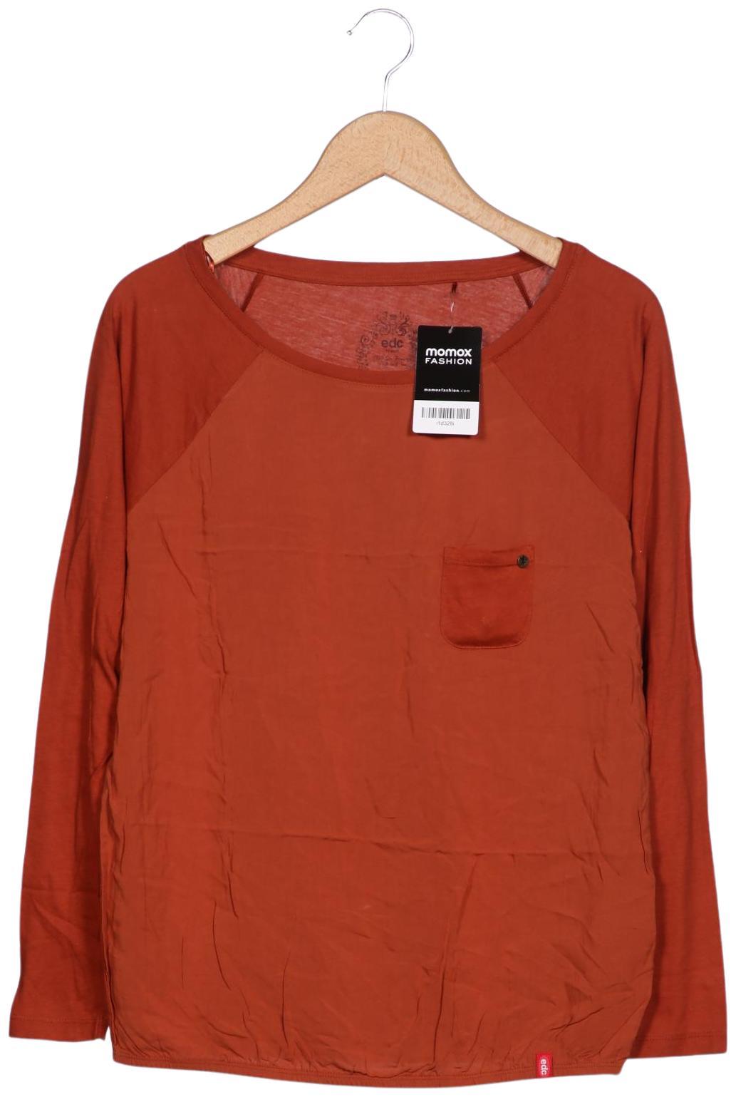 

edc by Esprit Damen Langarmshirt, braun, Gr. 36