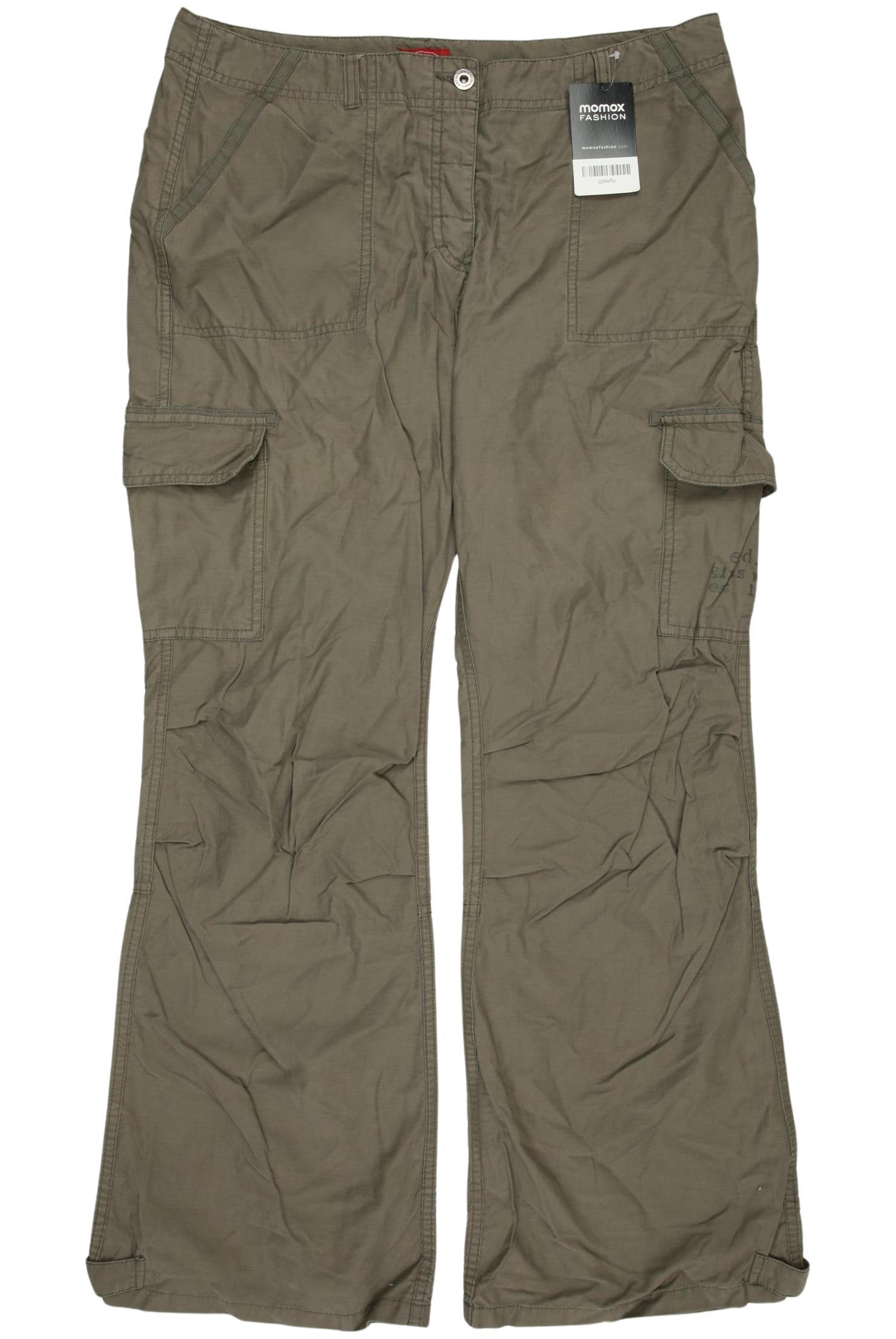 

edc by Esprit Damen Stoffhose, beige, Gr. 42