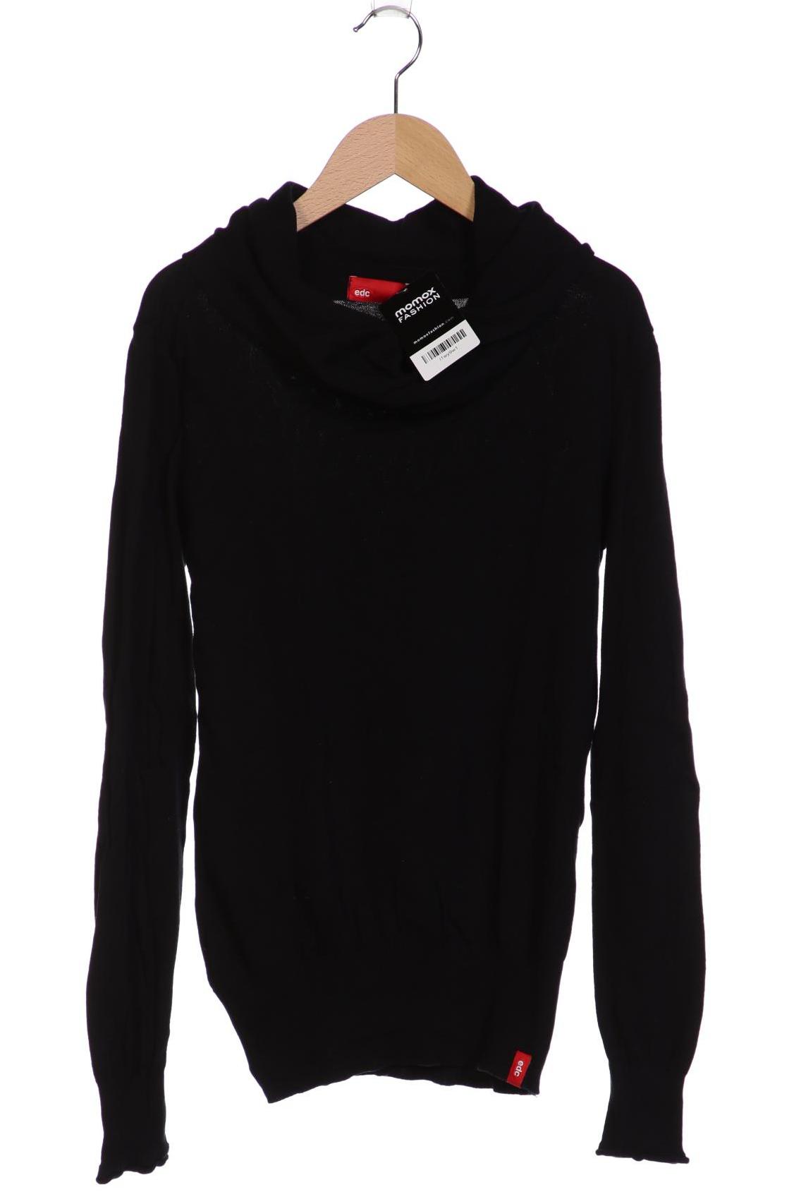 

edc by Esprit Damen Pullover, schwarz, Gr. 38