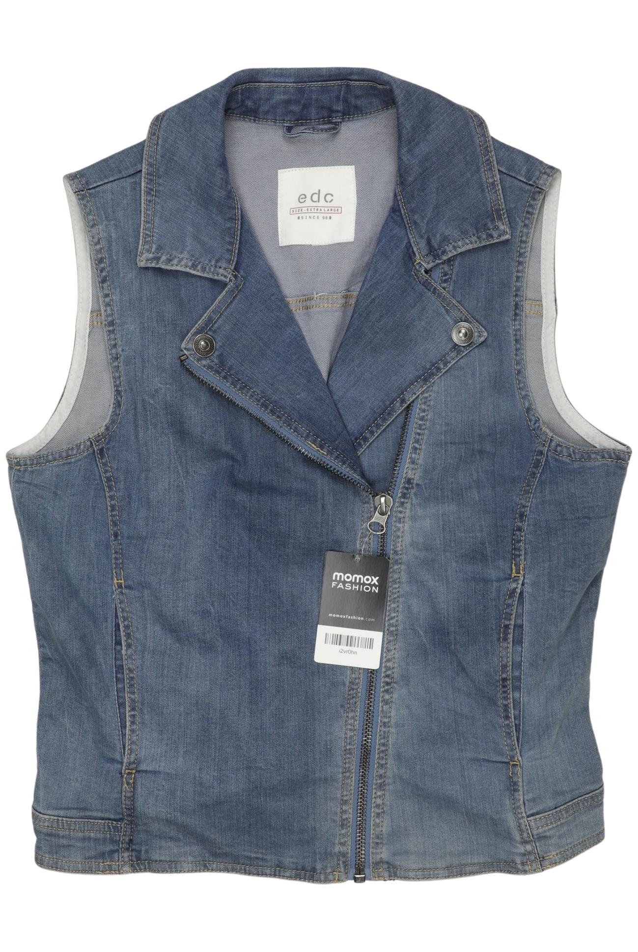 

edc by Esprit Damen Weste, blau, Gr. 44