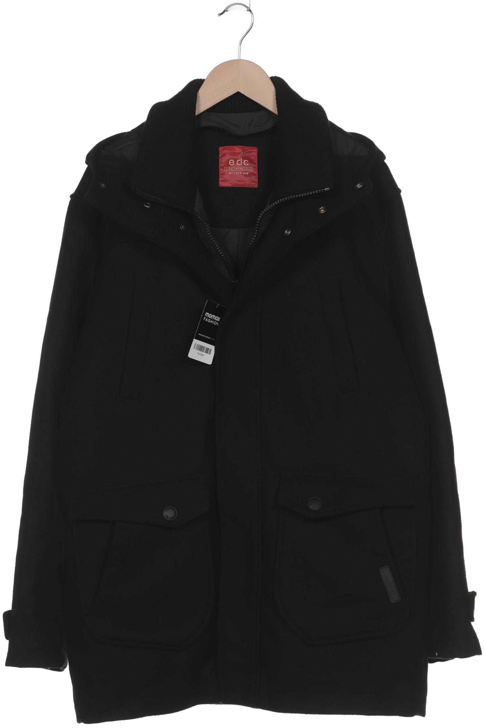 

edc by Esprit Herren Mantel, schwarz, Gr. 54