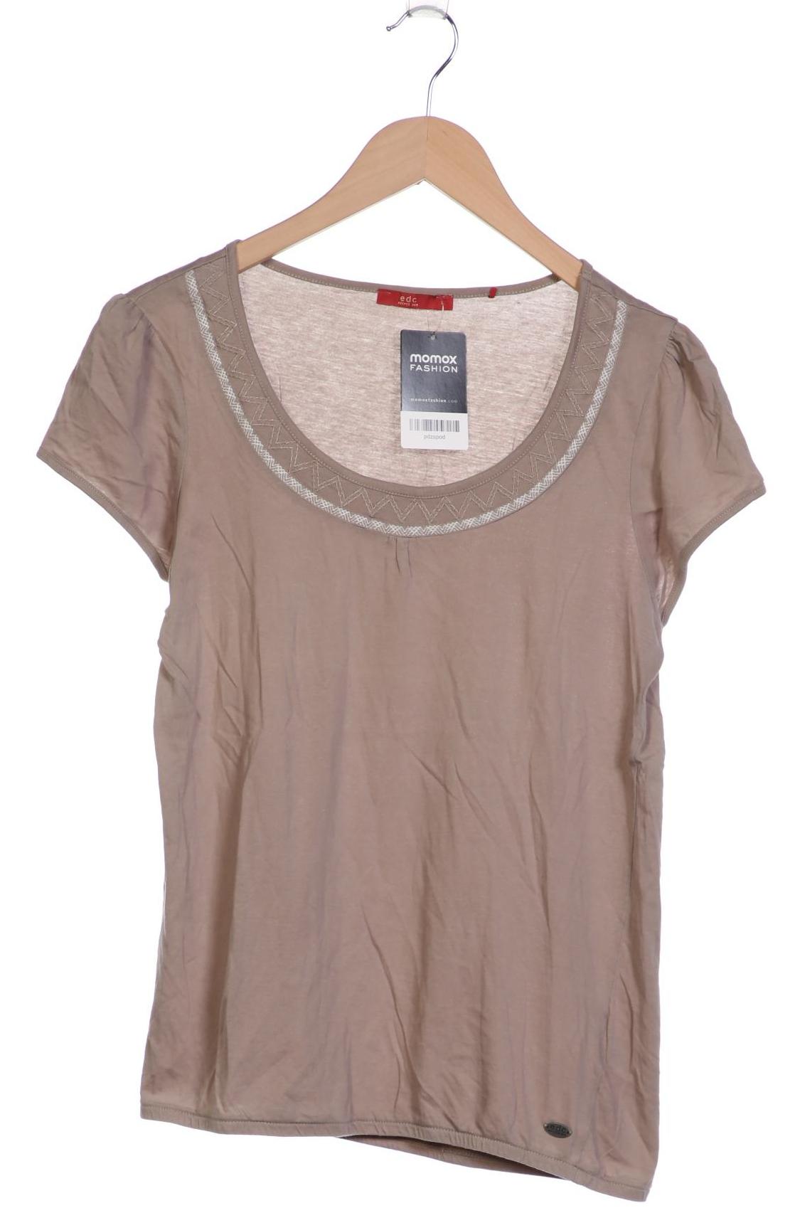 

edc by Esprit Damen T-Shirt, beige, Gr. 42