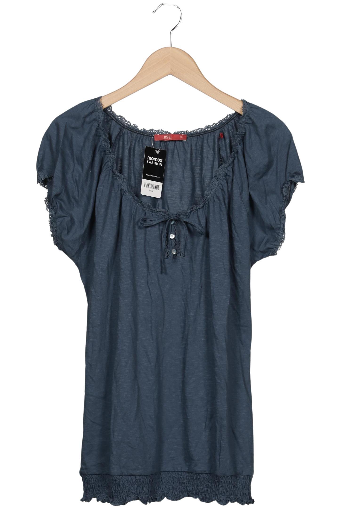 

edc by Esprit Damen T-Shirt, blau, Gr. 44