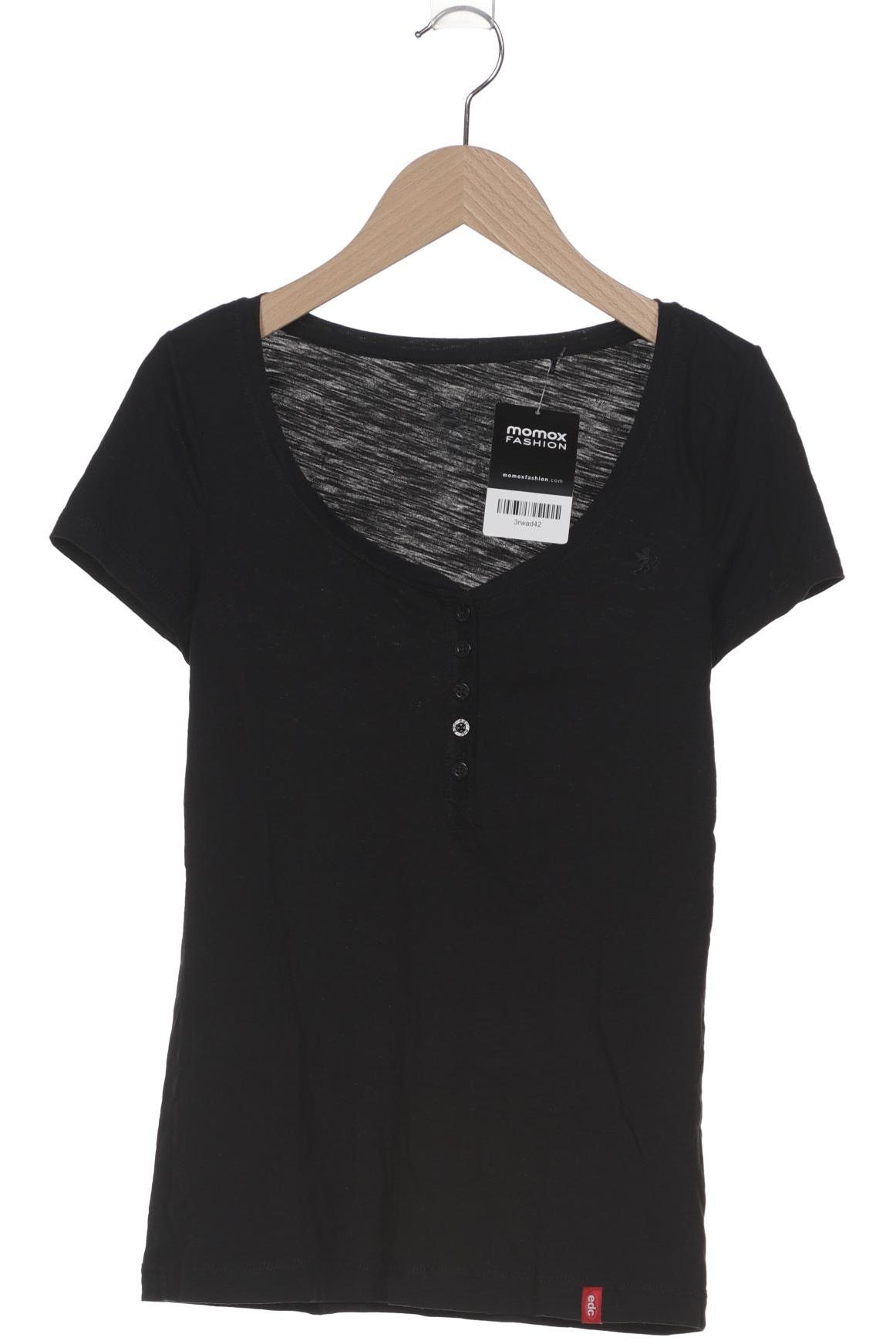 

edc by Esprit Damen T-Shirt, schwarz, Gr. 36