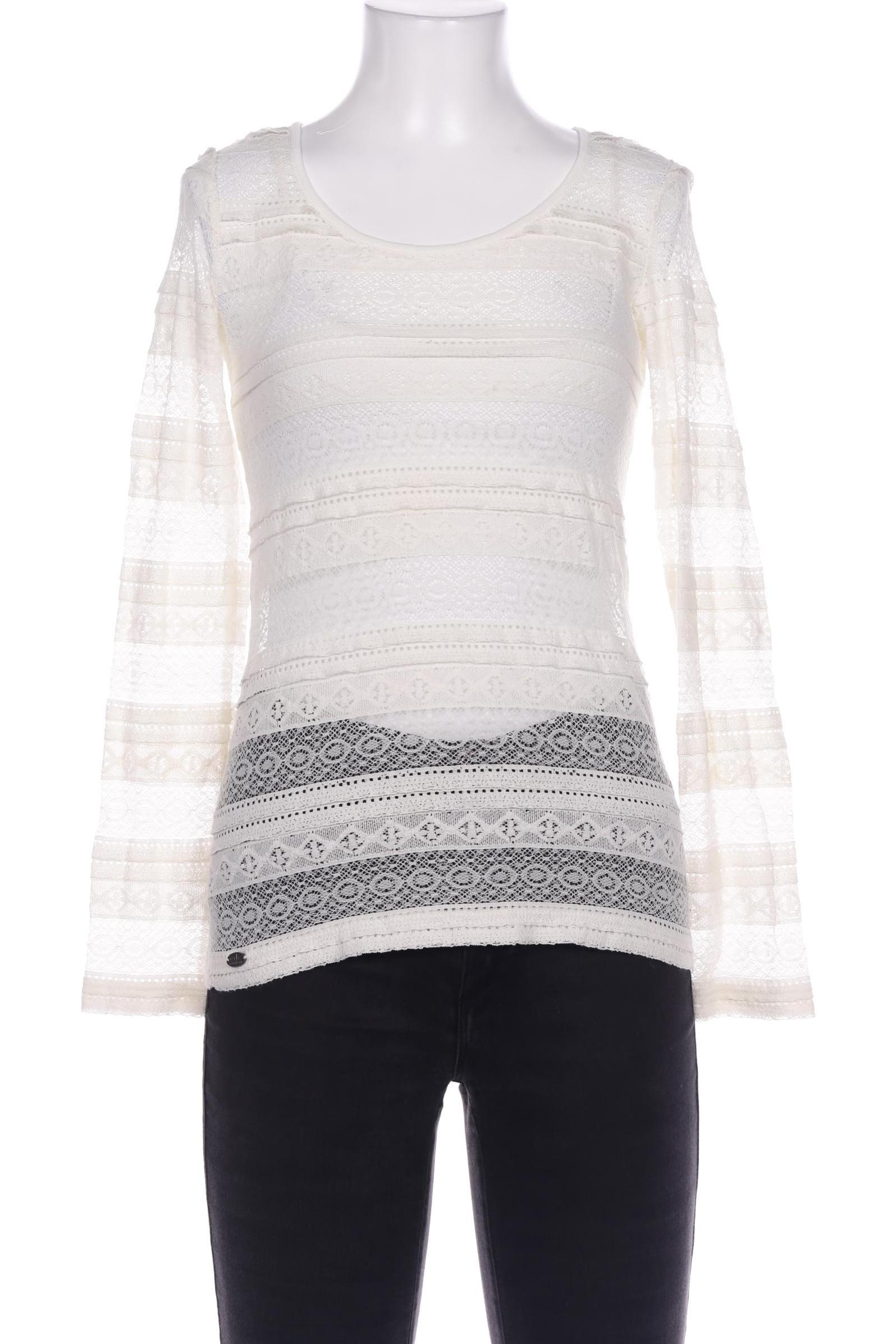 

edc by Esprit Damen Langarmshirt, cremeweiß, Gr. 36