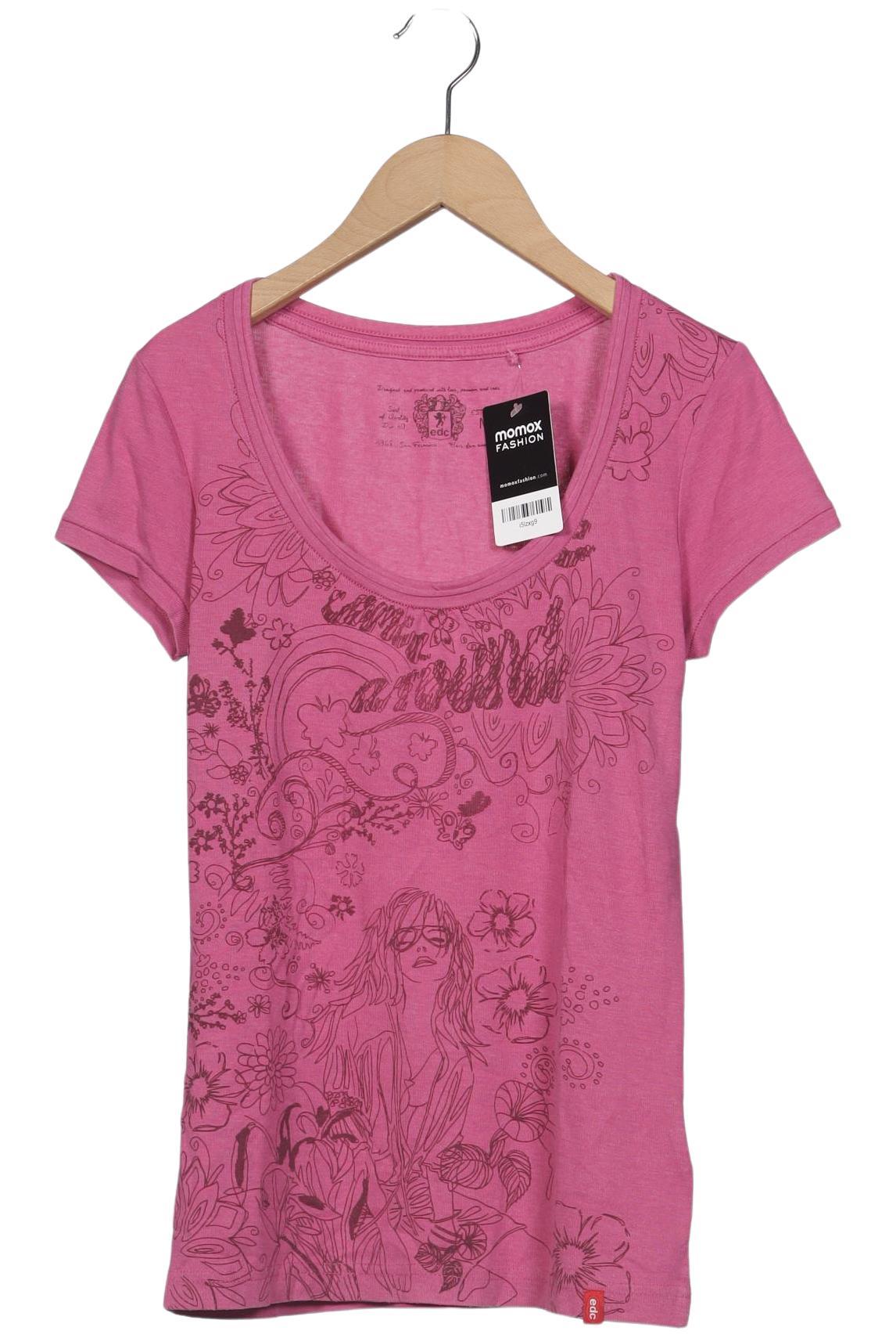 

edc by Esprit Damen T-Shirt, pink, Gr. 38
