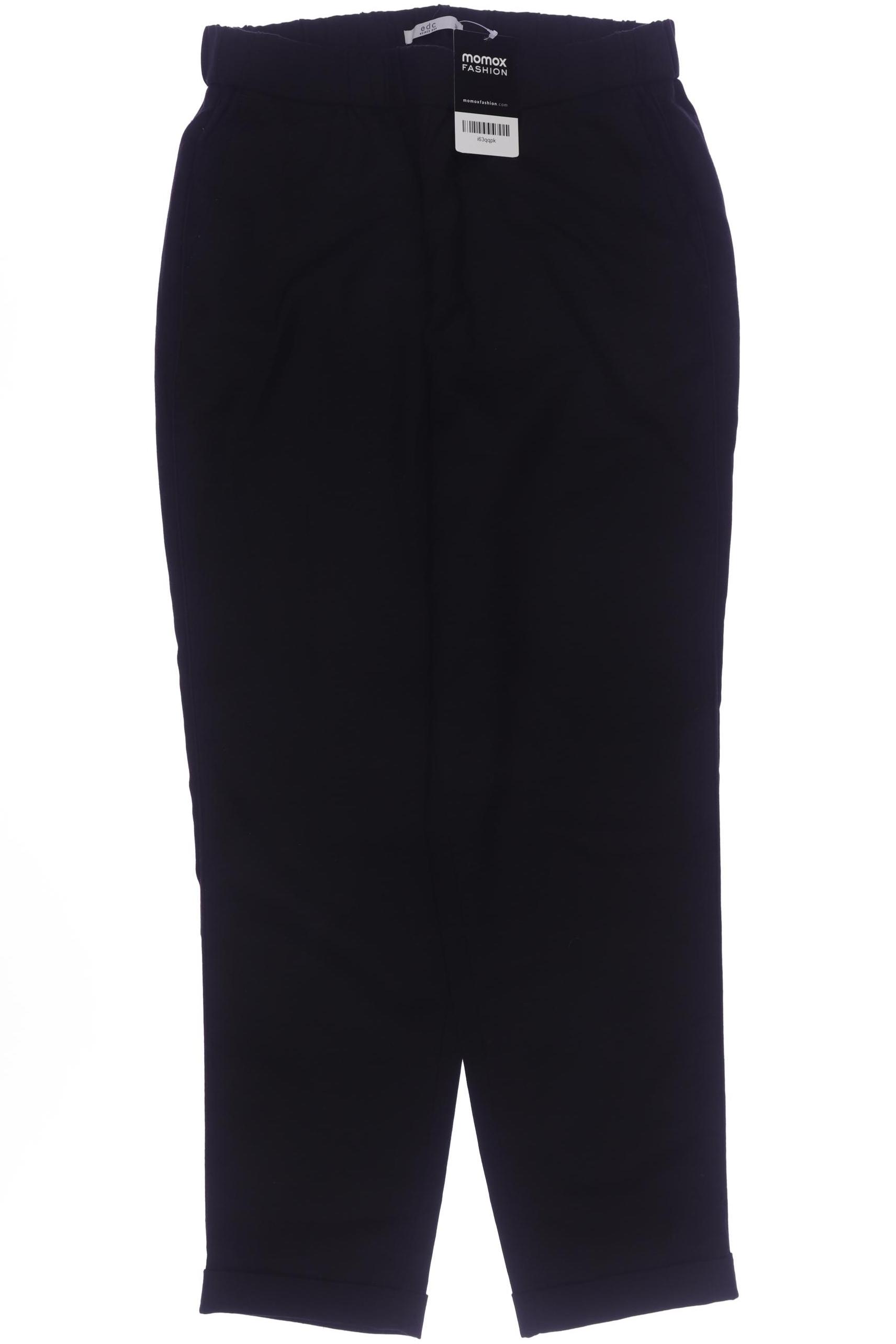 

edc by Esprit Damen Stoffhose, schwarz, Gr. 38