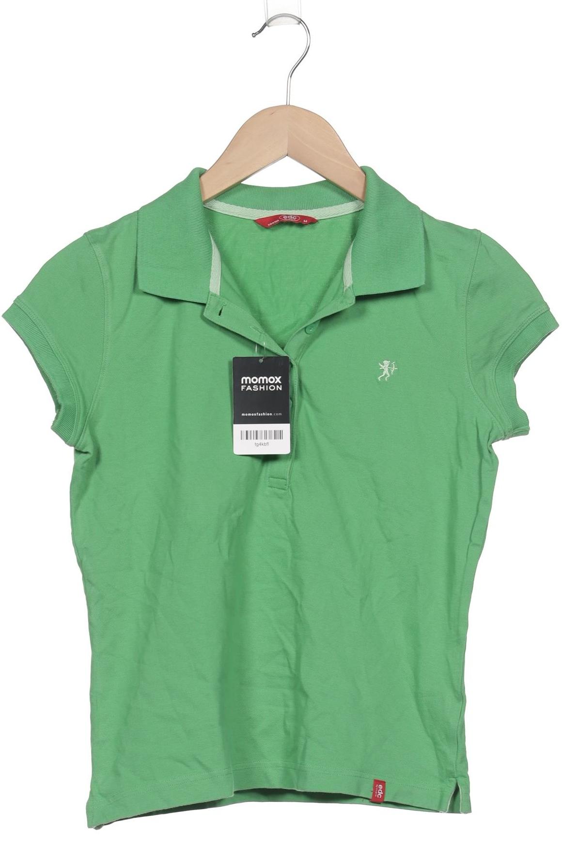 

edc by Esprit Damen Poloshirt, grün, Gr. 38