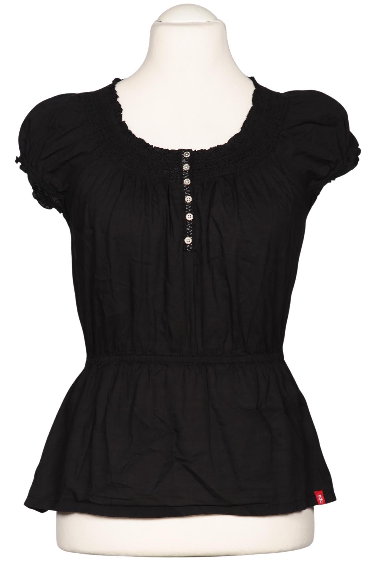 

edc by Esprit Damen Bluse, schwarz, Gr. 42