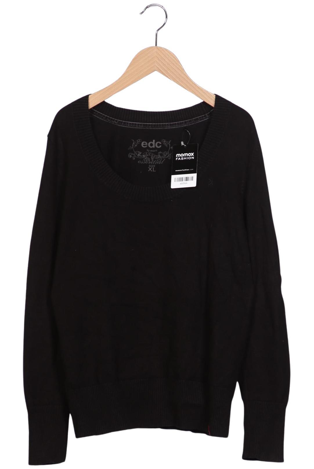 

edc by Esprit Damen Pullover, schwarz, Gr. 44