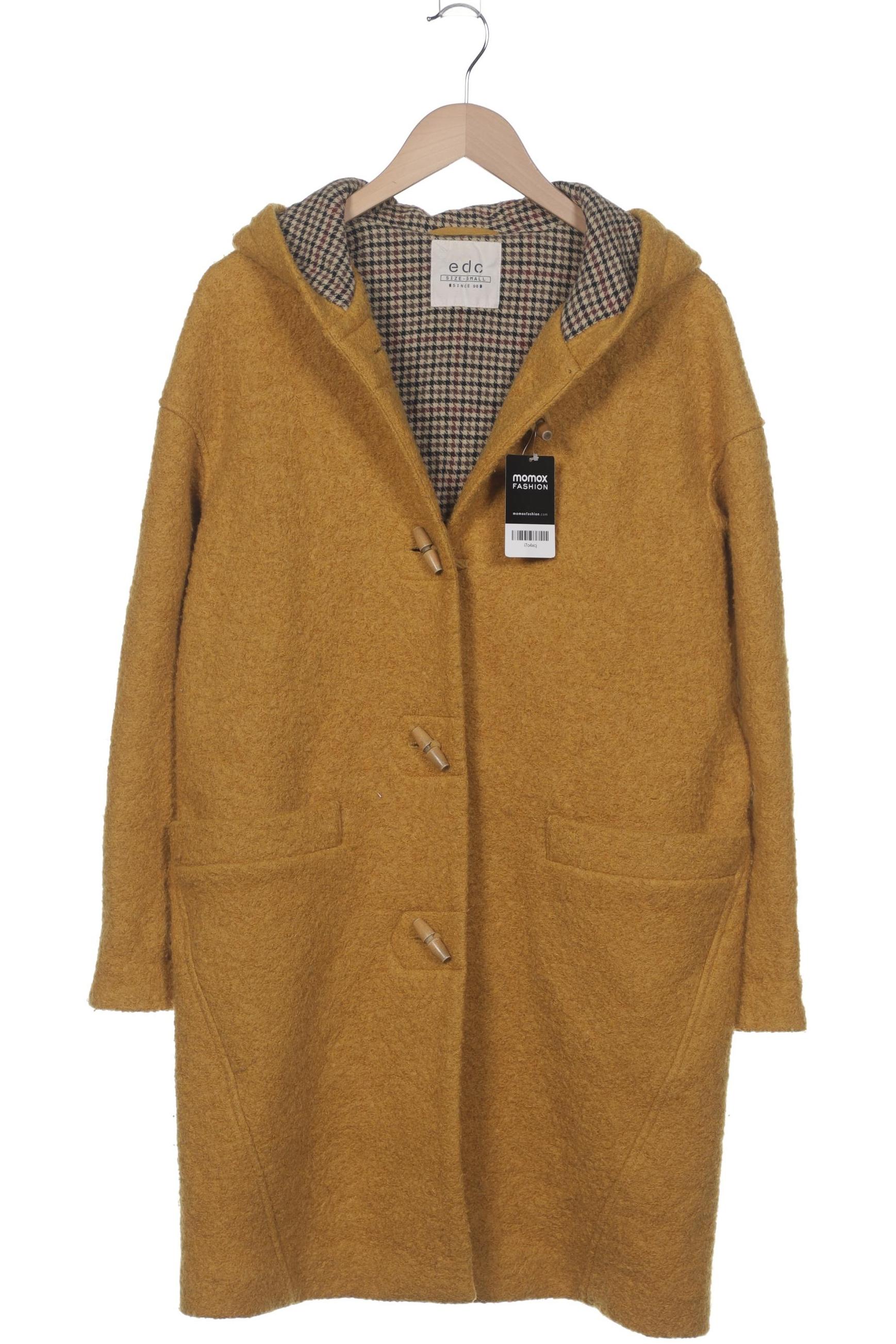 

edc by Esprit Damen Mantel, gelb, Gr. 36
