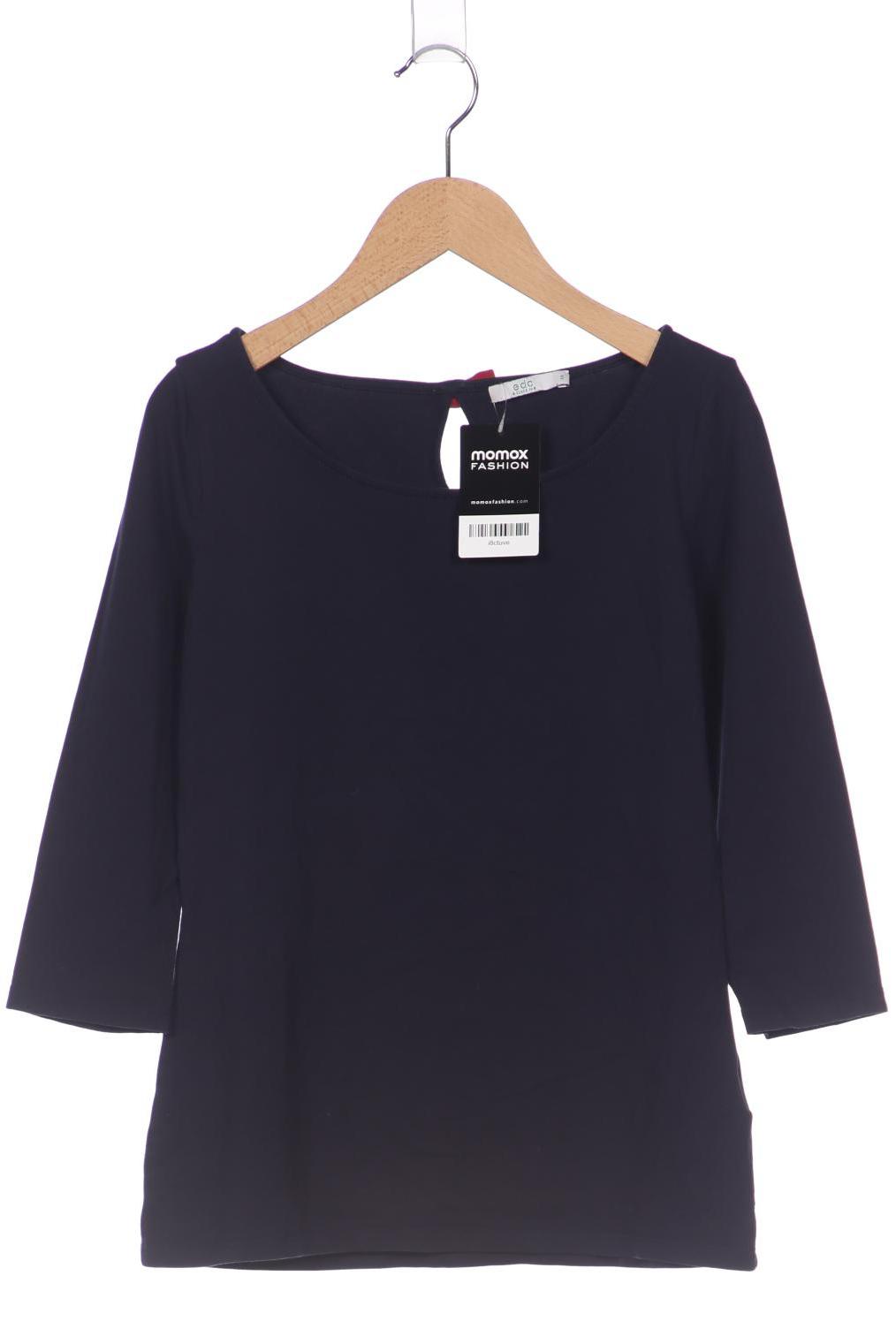 

edc by Esprit Damen Langarmshirt, marineblau, Gr. 36
