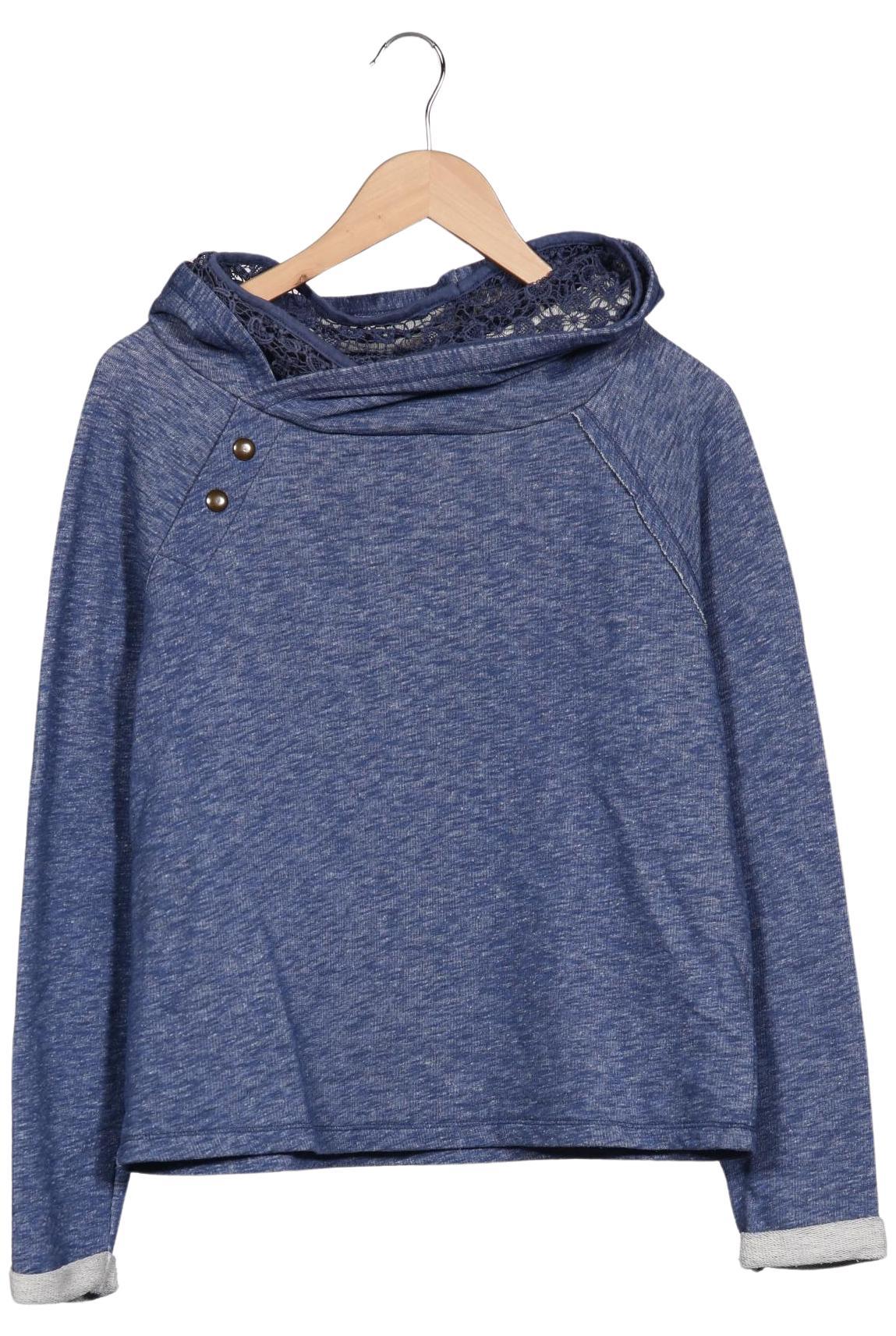

edc by Esprit Damen Kapuzenpullover, blau, Gr. 38