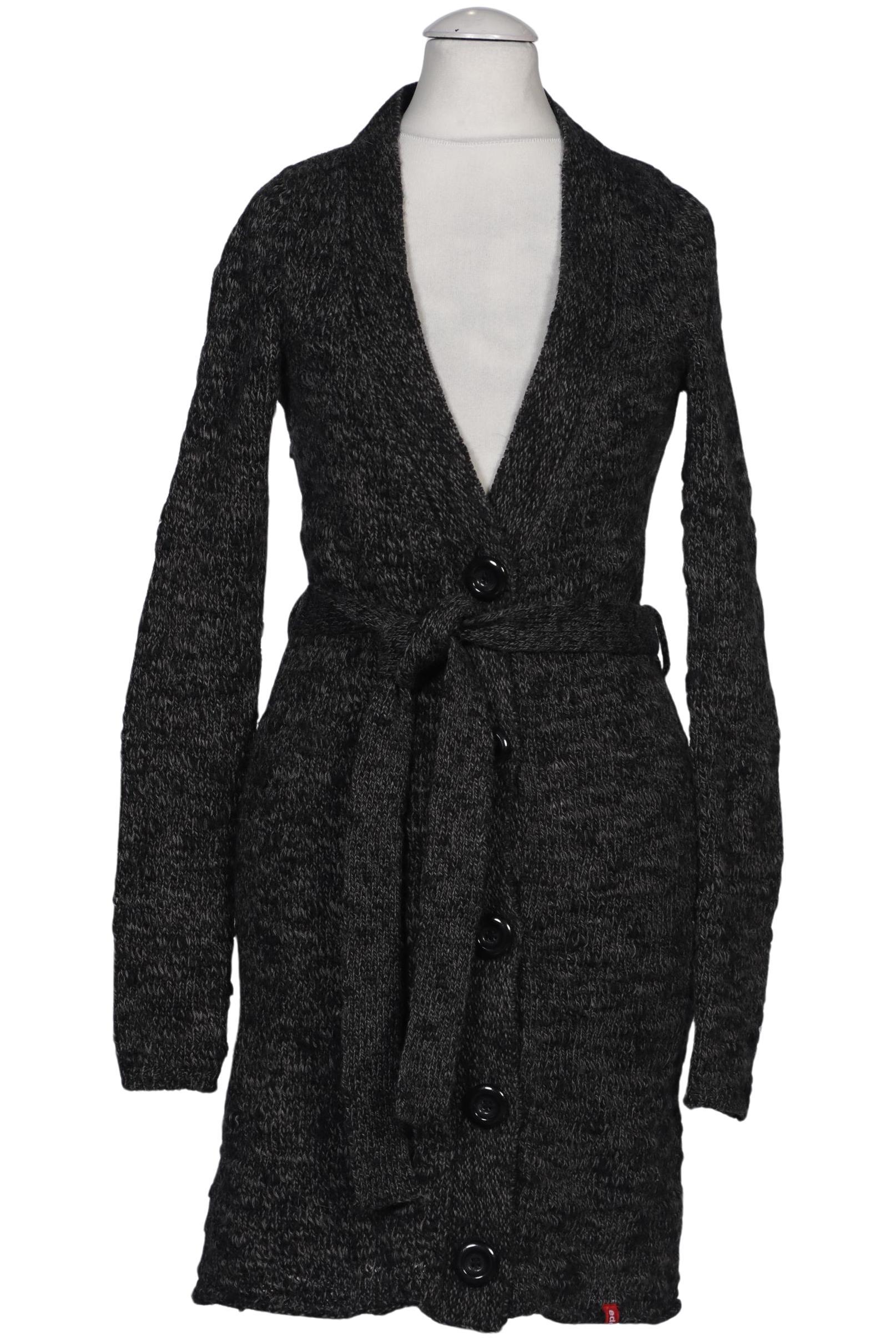 

edc by Esprit Damen Strickjacke, grau, Gr. 34