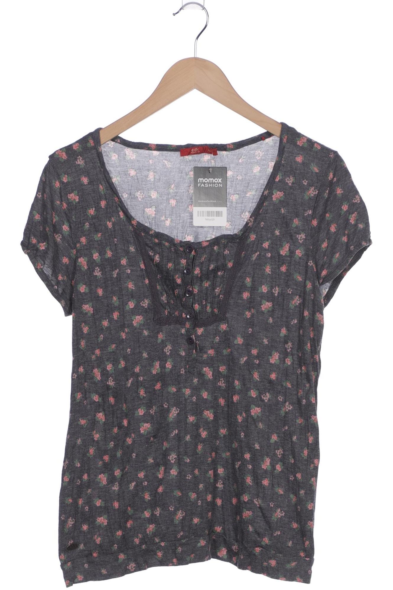 

edc by Esprit Damen T-Shirt, grau, Gr. 44