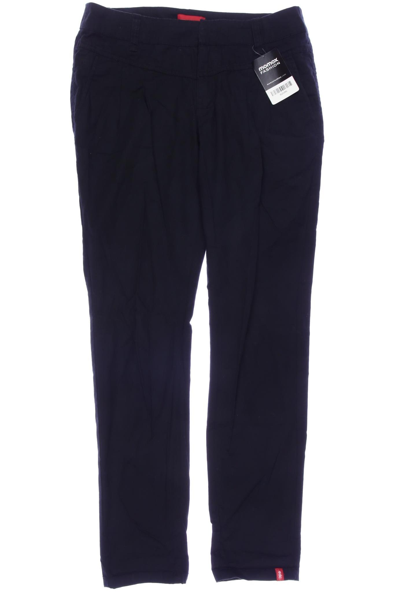 

edc by Esprit Damen Stoffhose, schwarz, Gr. 34