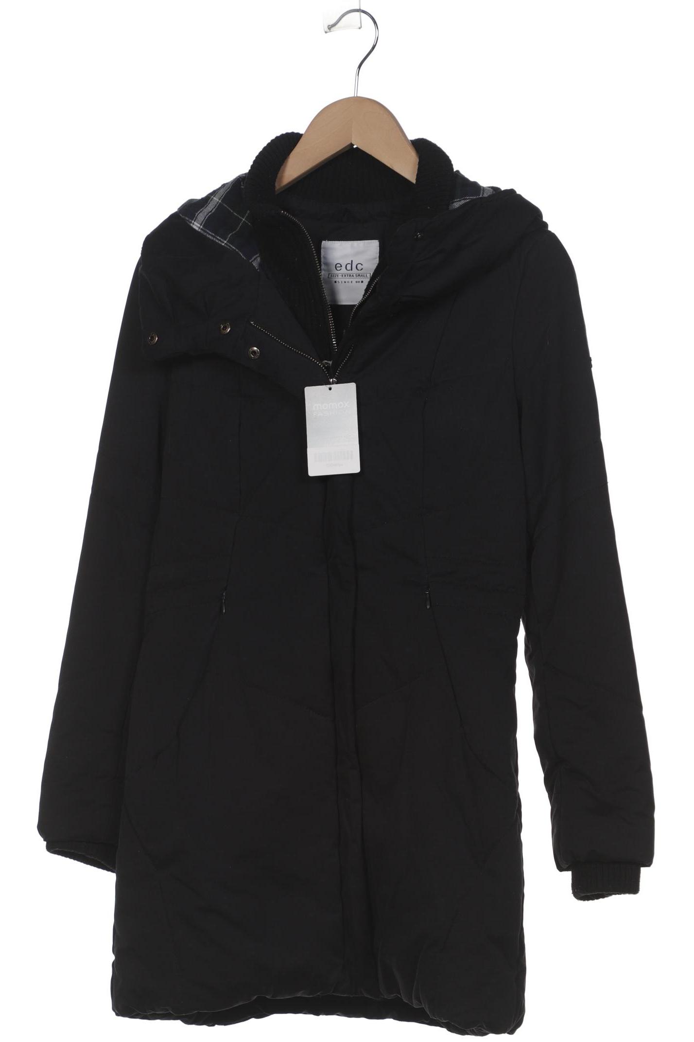 

edc by Esprit Damen Mantel, schwarz, Gr. 34