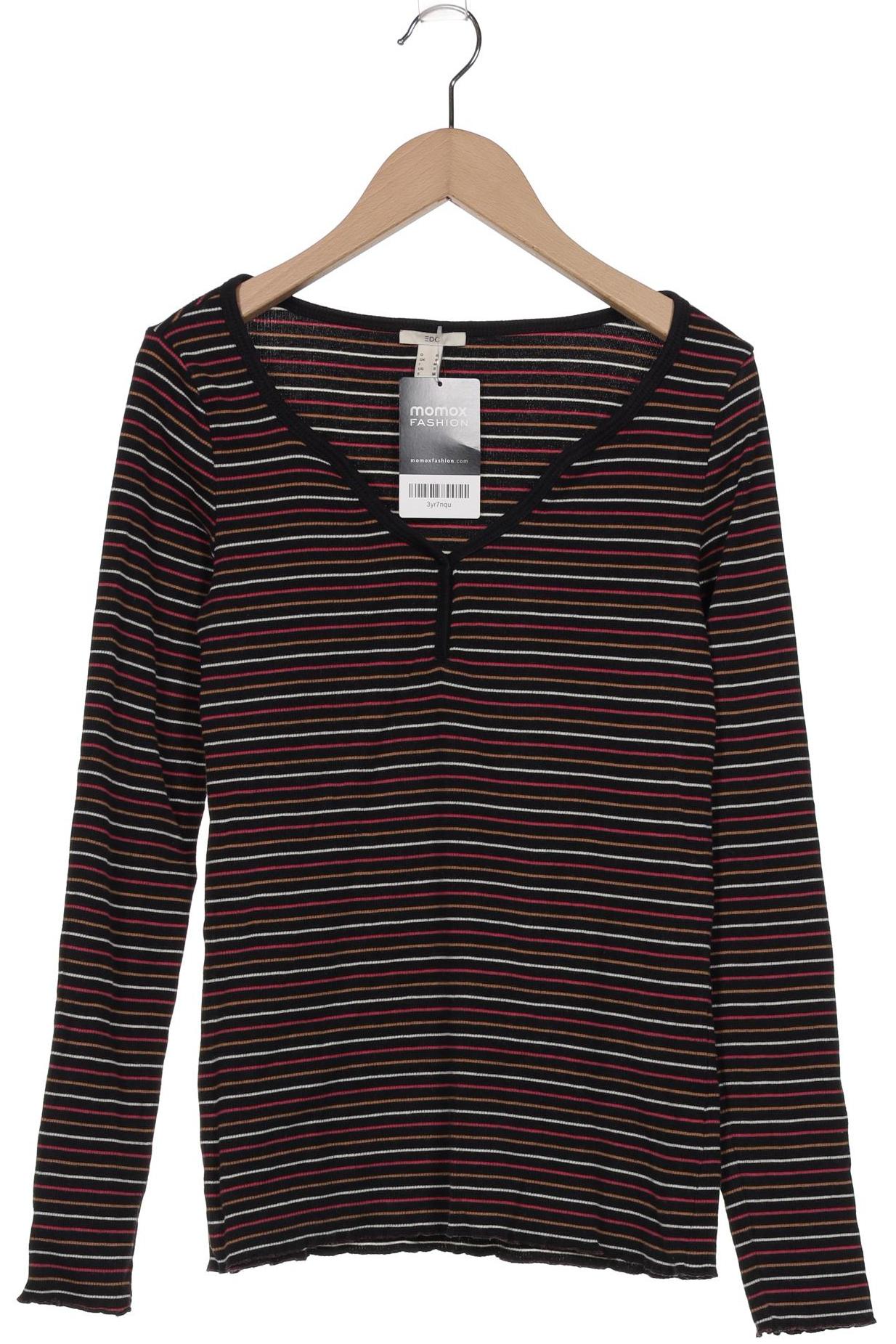 

edc by Esprit Damen Langarmshirt, schwarz, Gr. 36