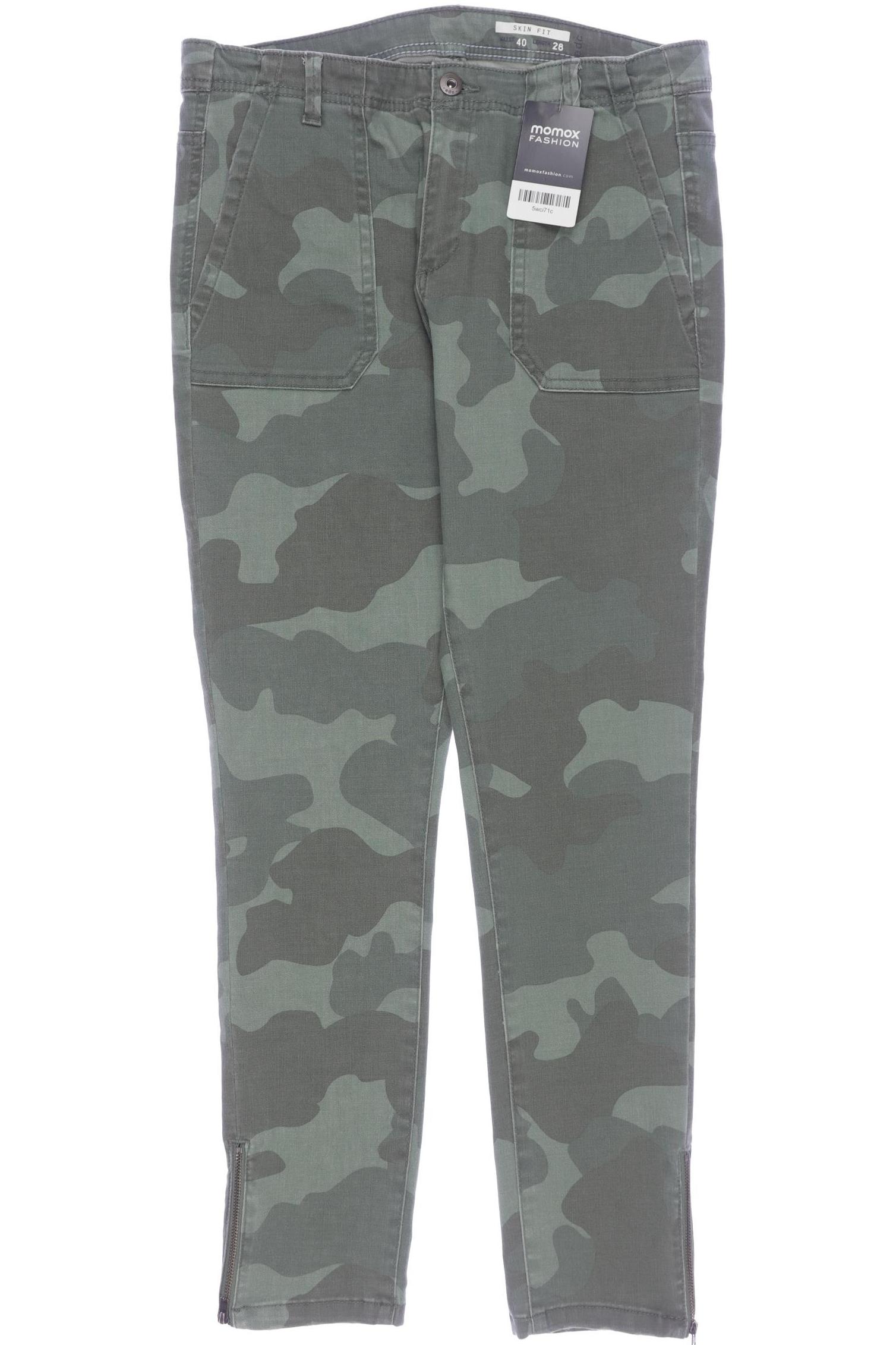 

edc by Esprit Damen Stoffhose, grün, Gr. 40