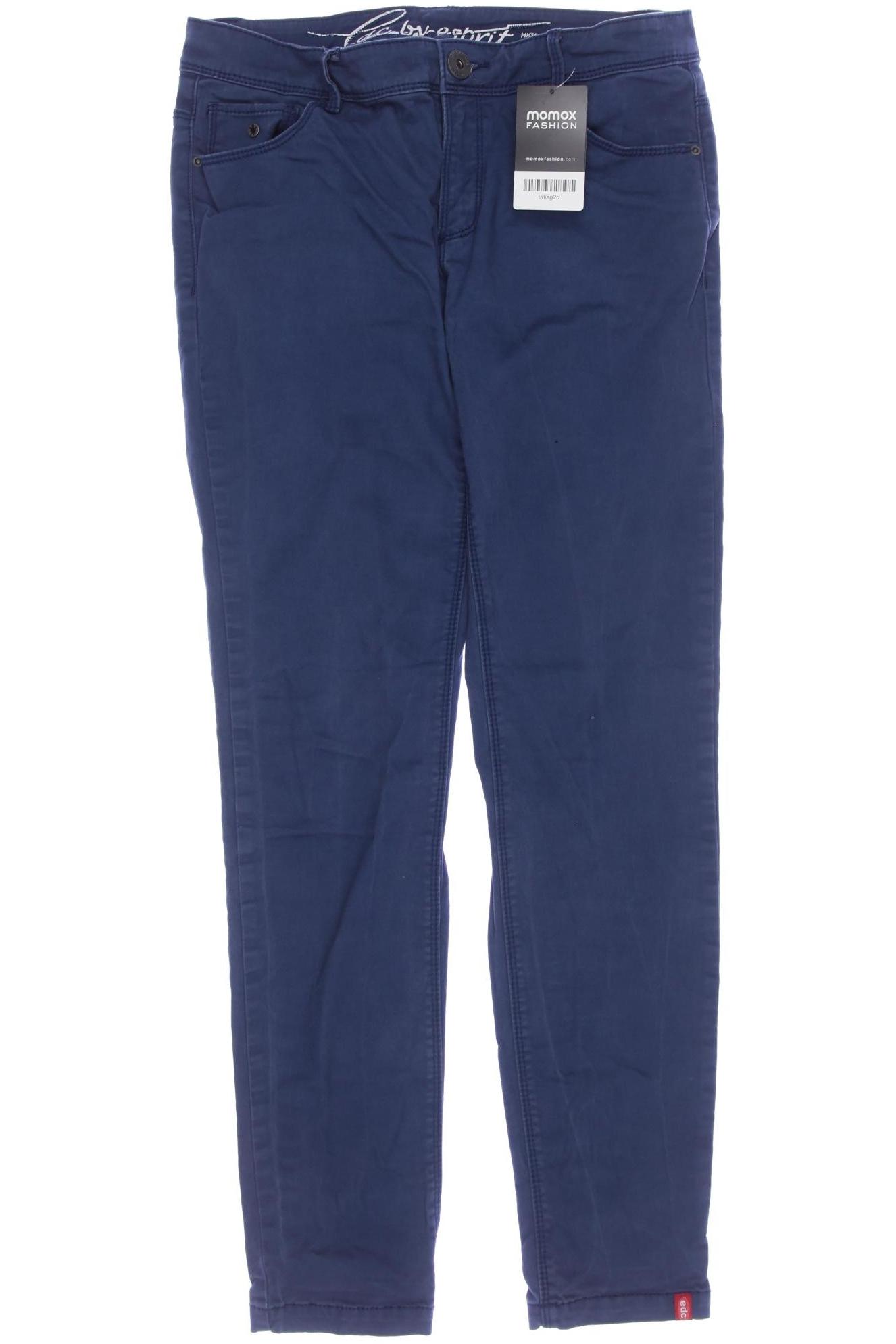 

edc by Esprit Damen Stoffhose, marineblau, Gr. 40
