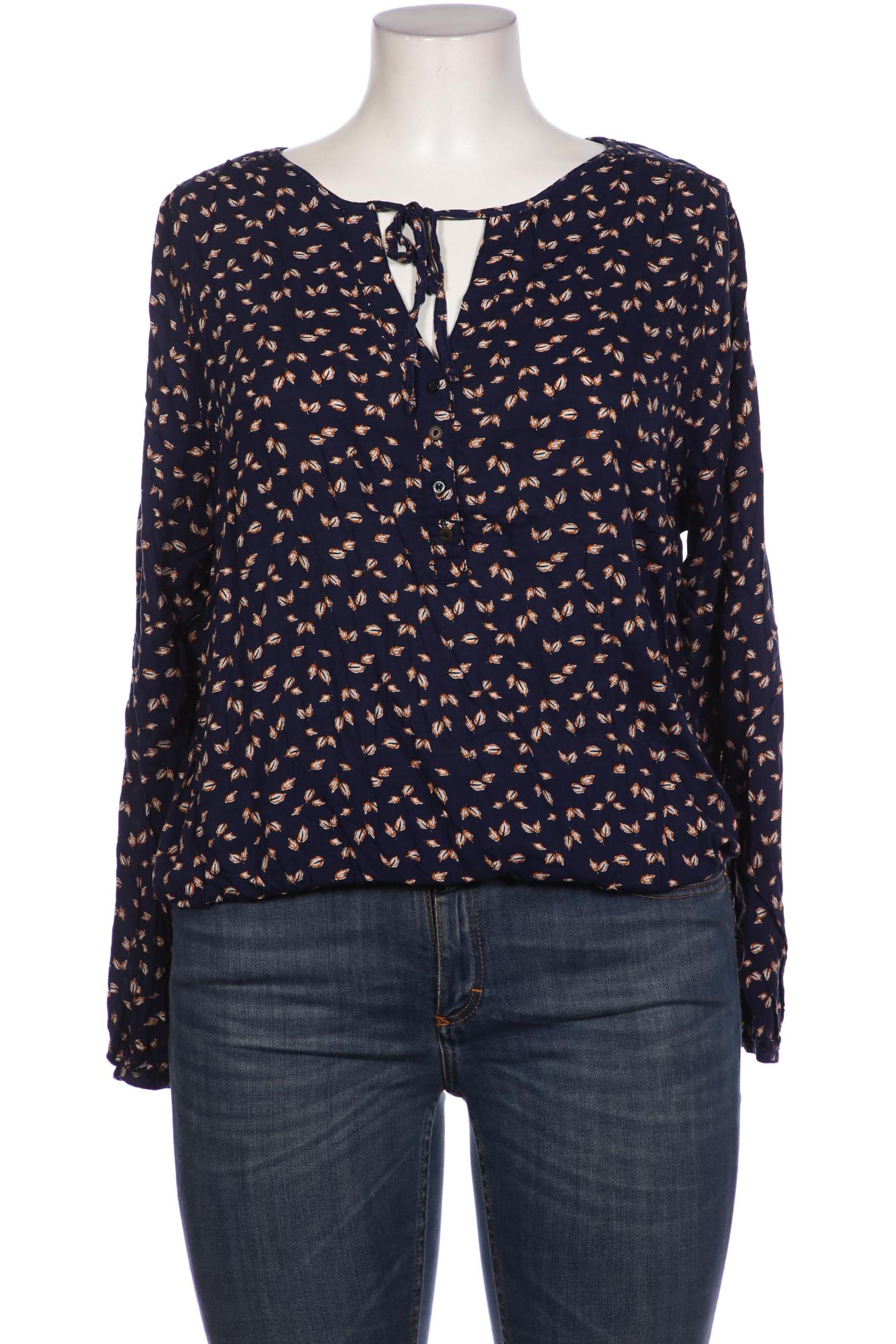 

edc by Esprit Damen Bluse, marineblau, Gr. 44