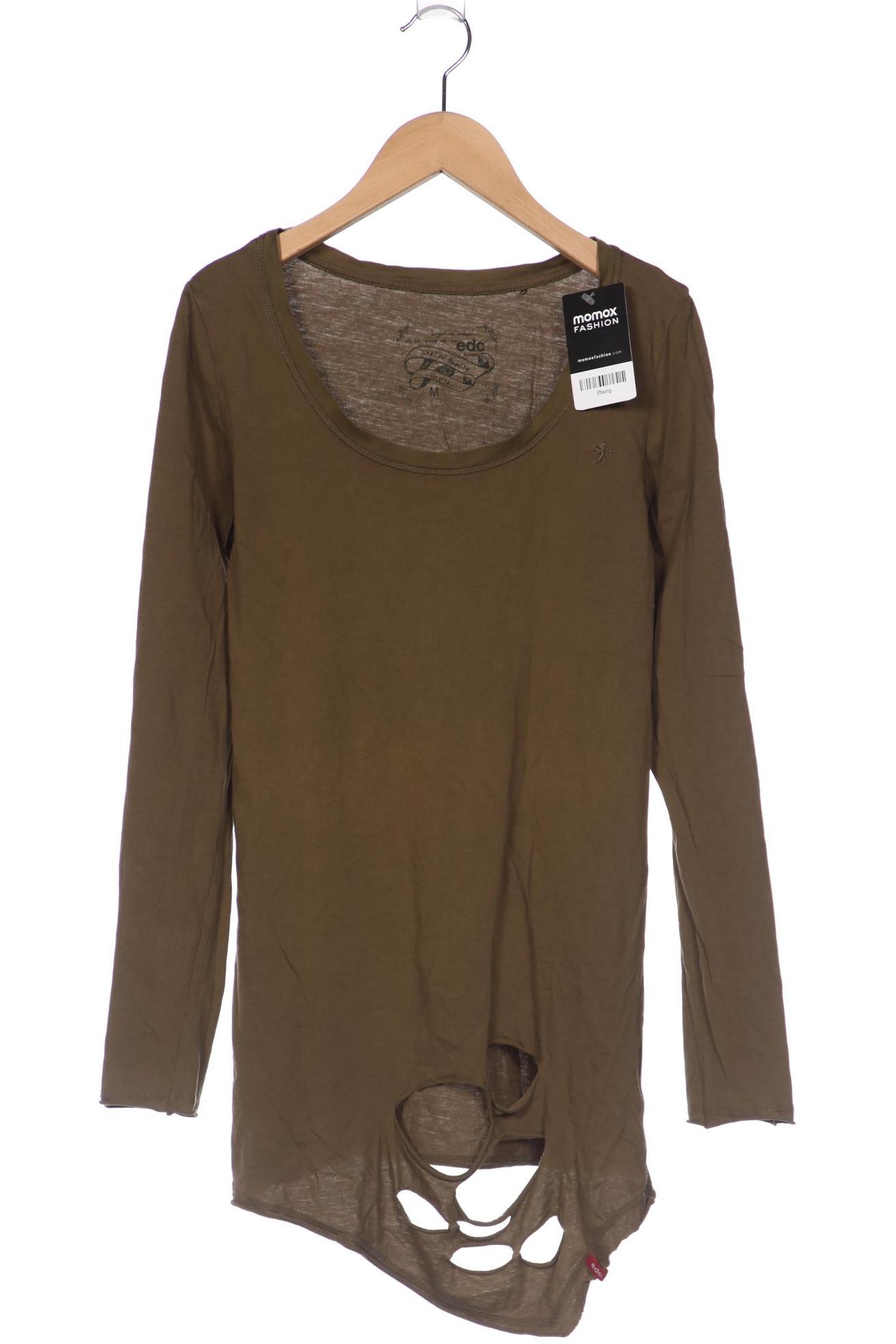 

edc by Esprit Damen Langarmshirt, grün