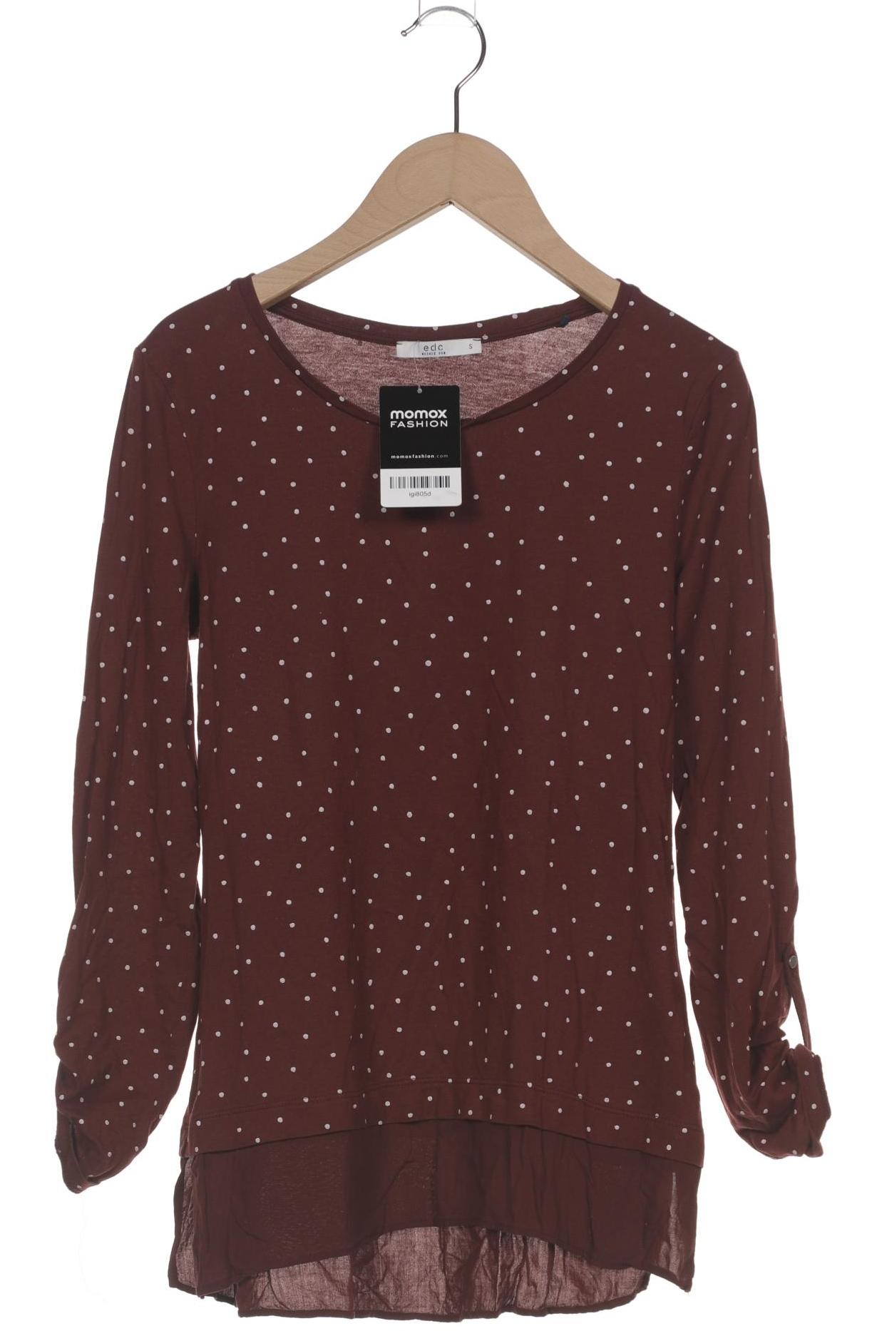 

edc by Esprit Damen Langarmshirt, braun, Gr. 36