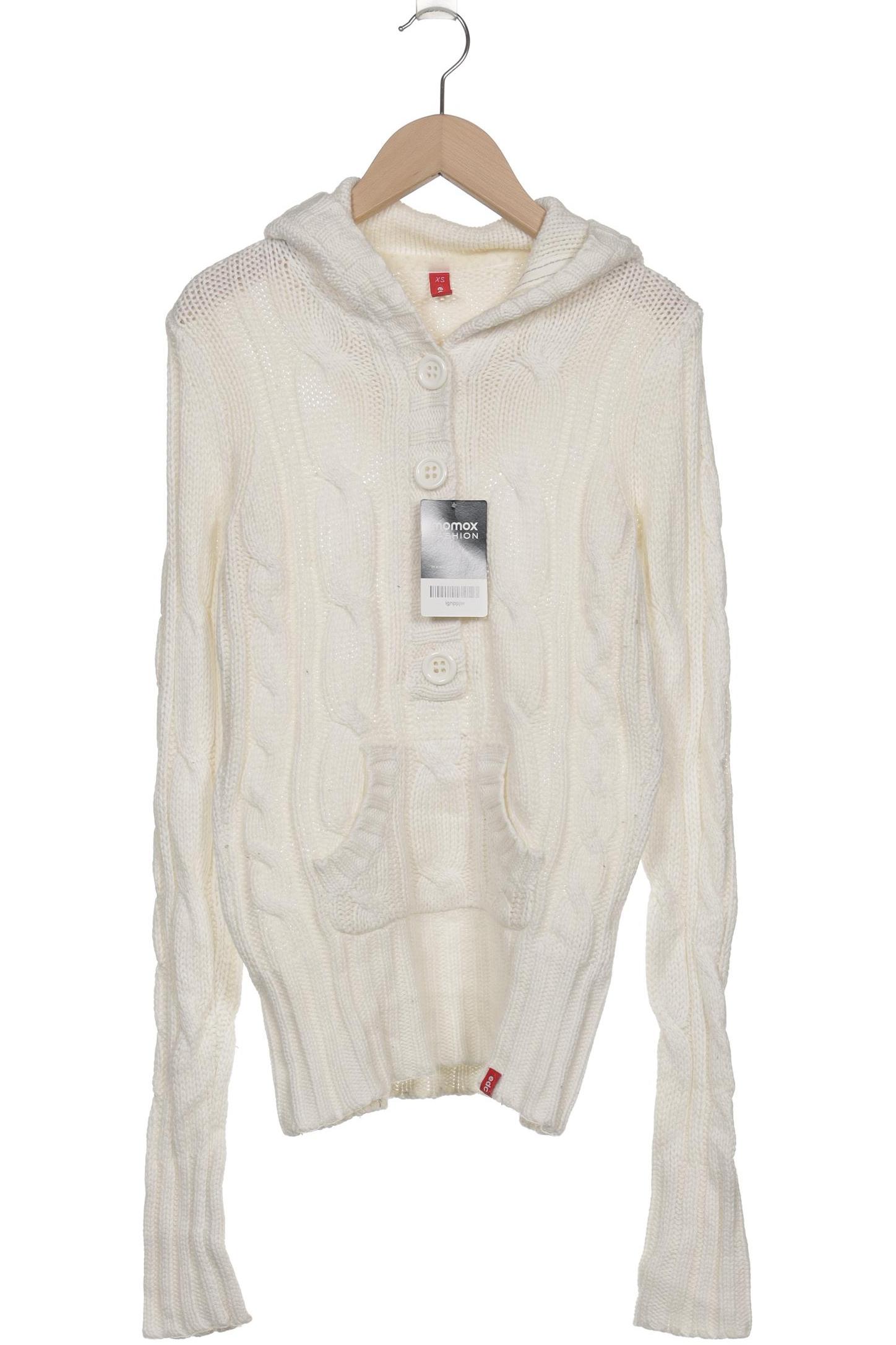 

edc by Esprit Damen Pullover, weiß, Gr. 34
