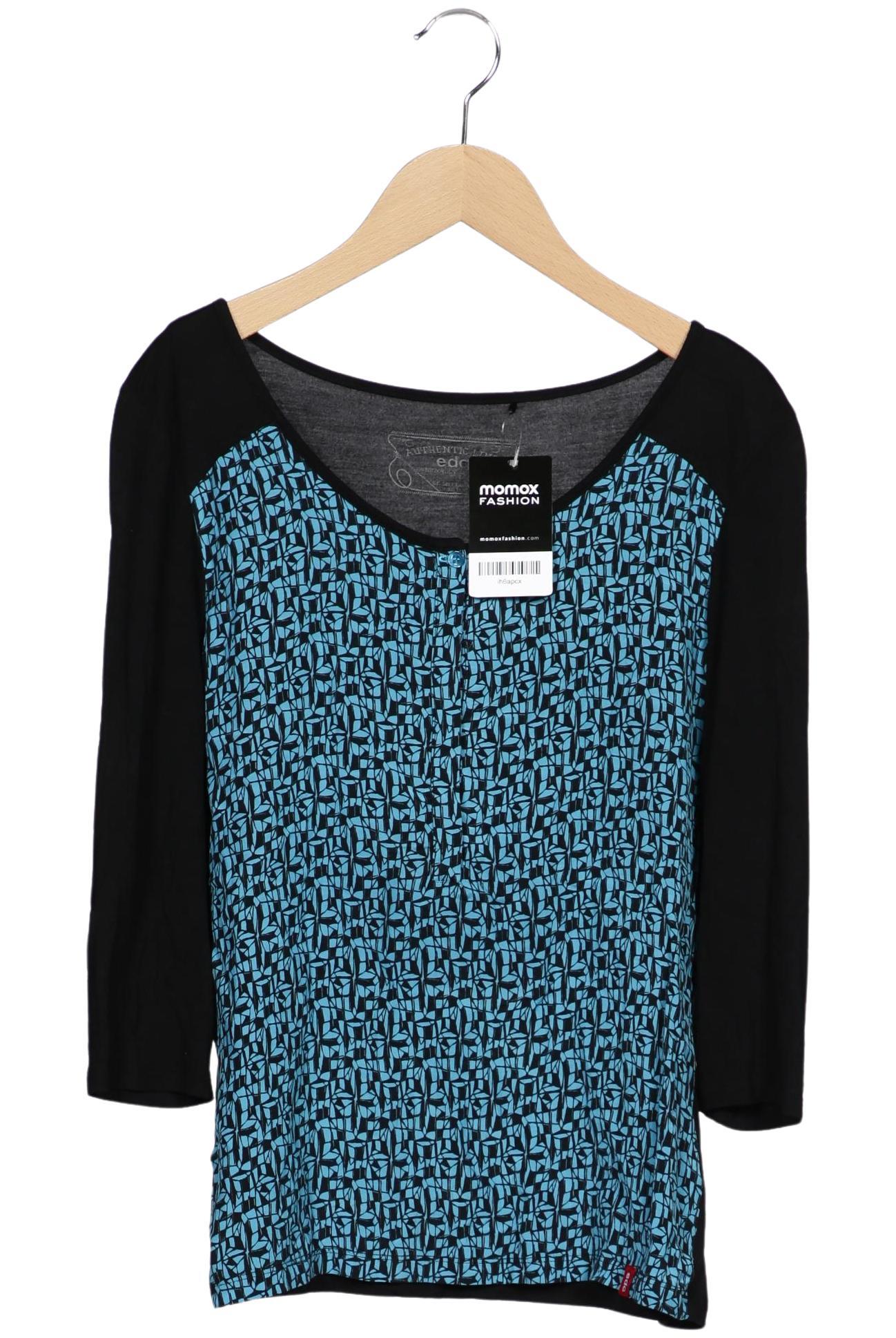 

edc by Esprit Damen Langarmshirt, mehrfarbig, Gr. 34