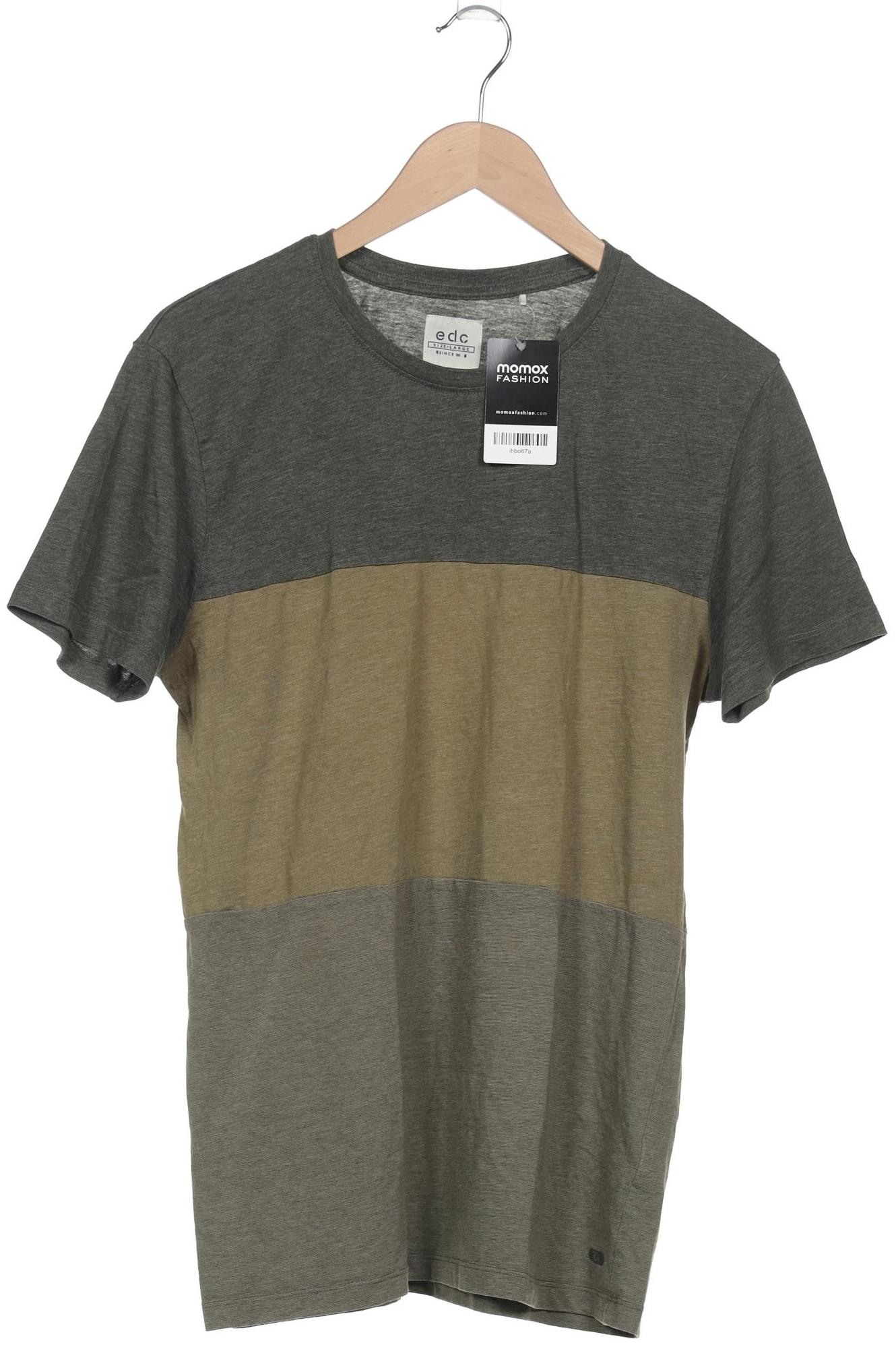 

edc by Esprit Herren T-Shirt, grün, Gr. 52
