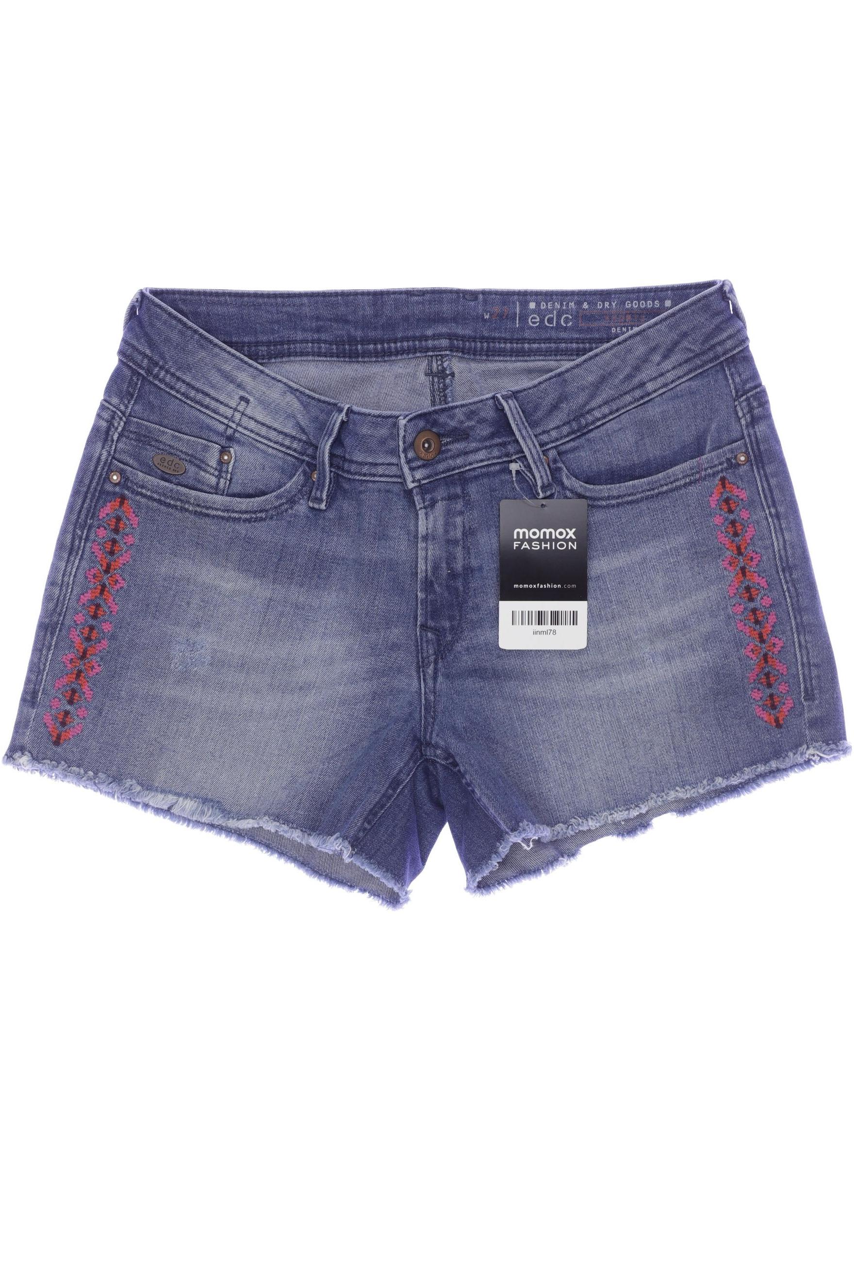 

edc by Esprit Damen Shorts, blau, Gr. 27