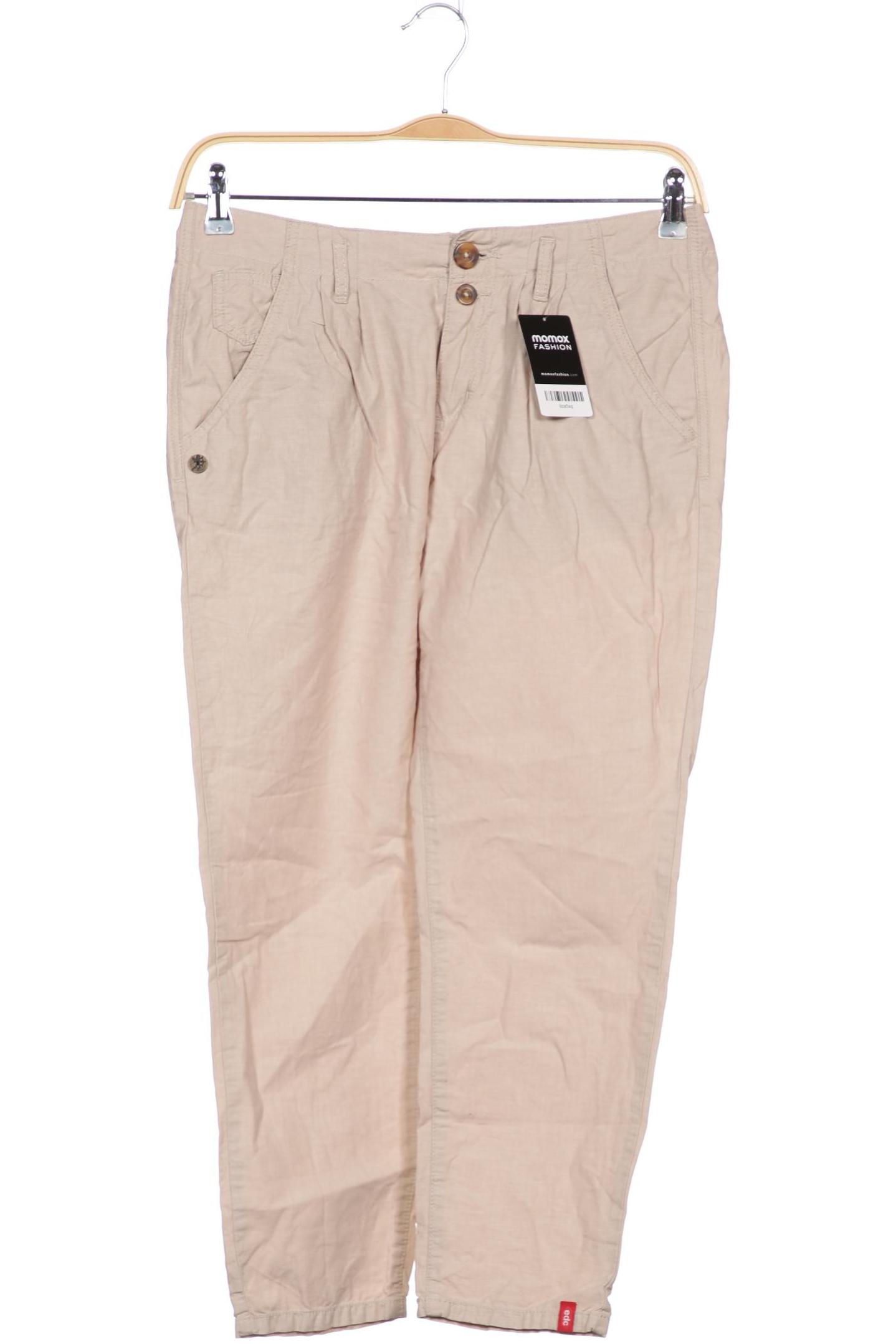 

edc by Esprit Damen Stoffhose, beige