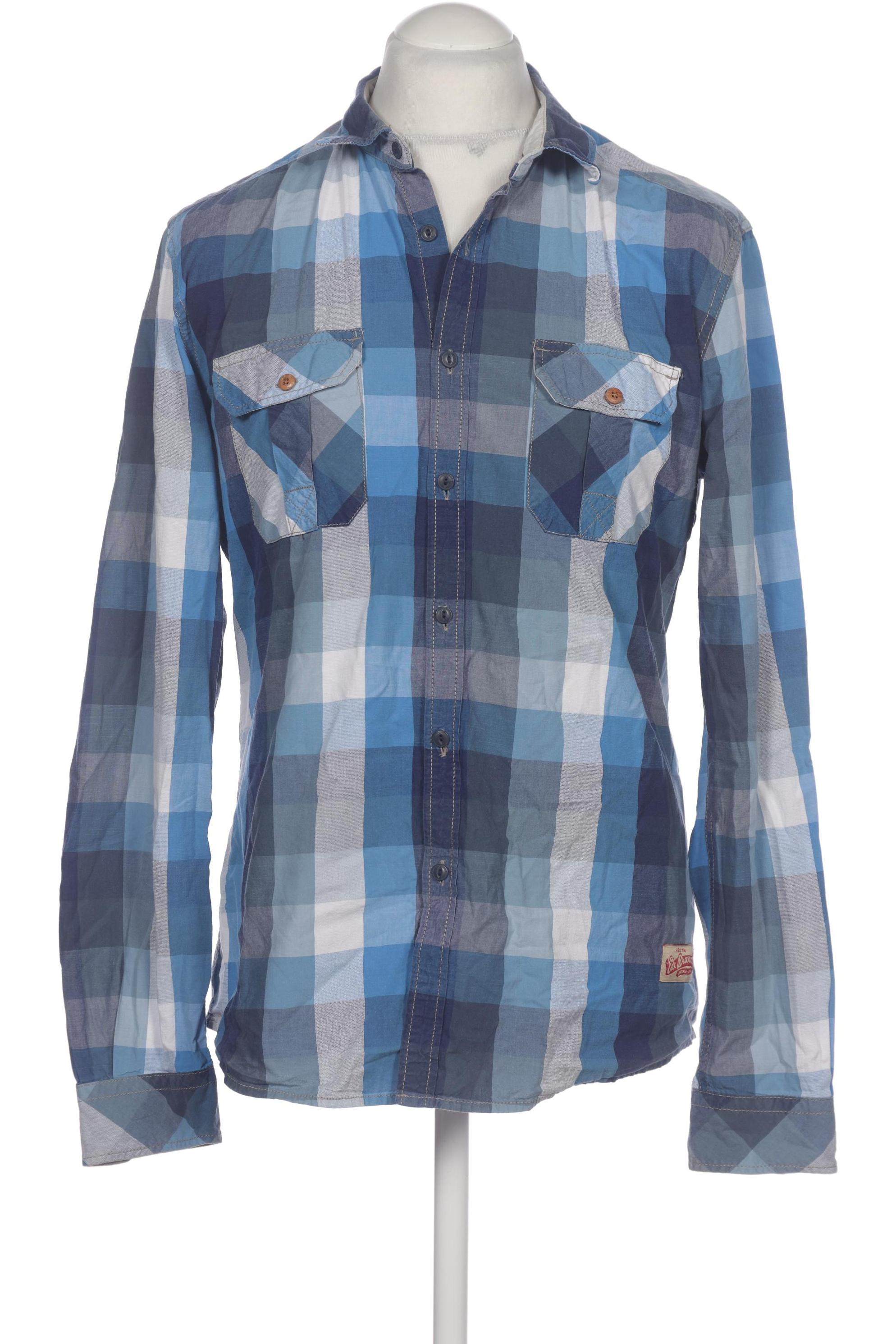 

edc by Esprit Herren Hemd, blau, Gr. 52