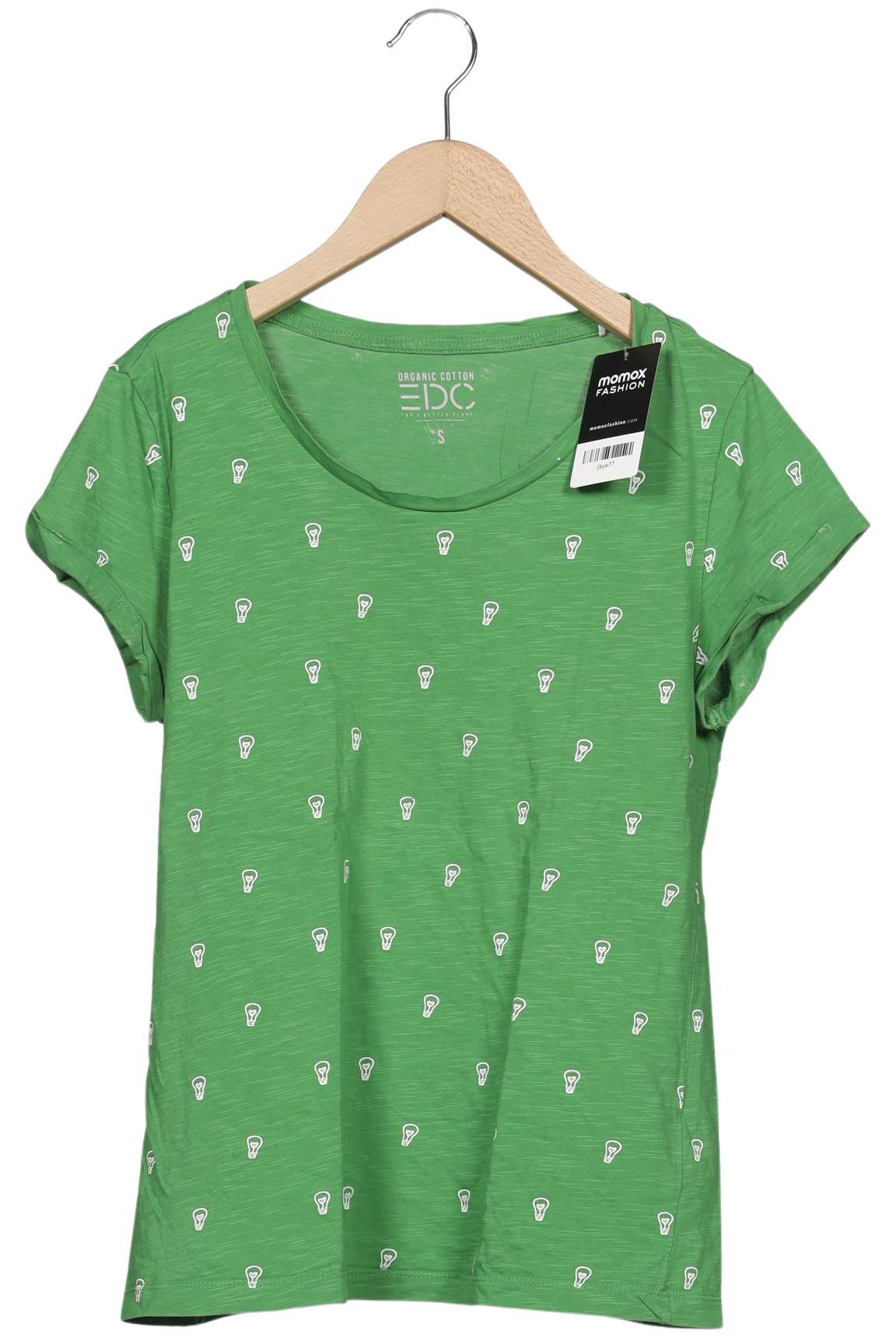 

edc by Esprit Damen T-Shirt, grün, Gr. 36