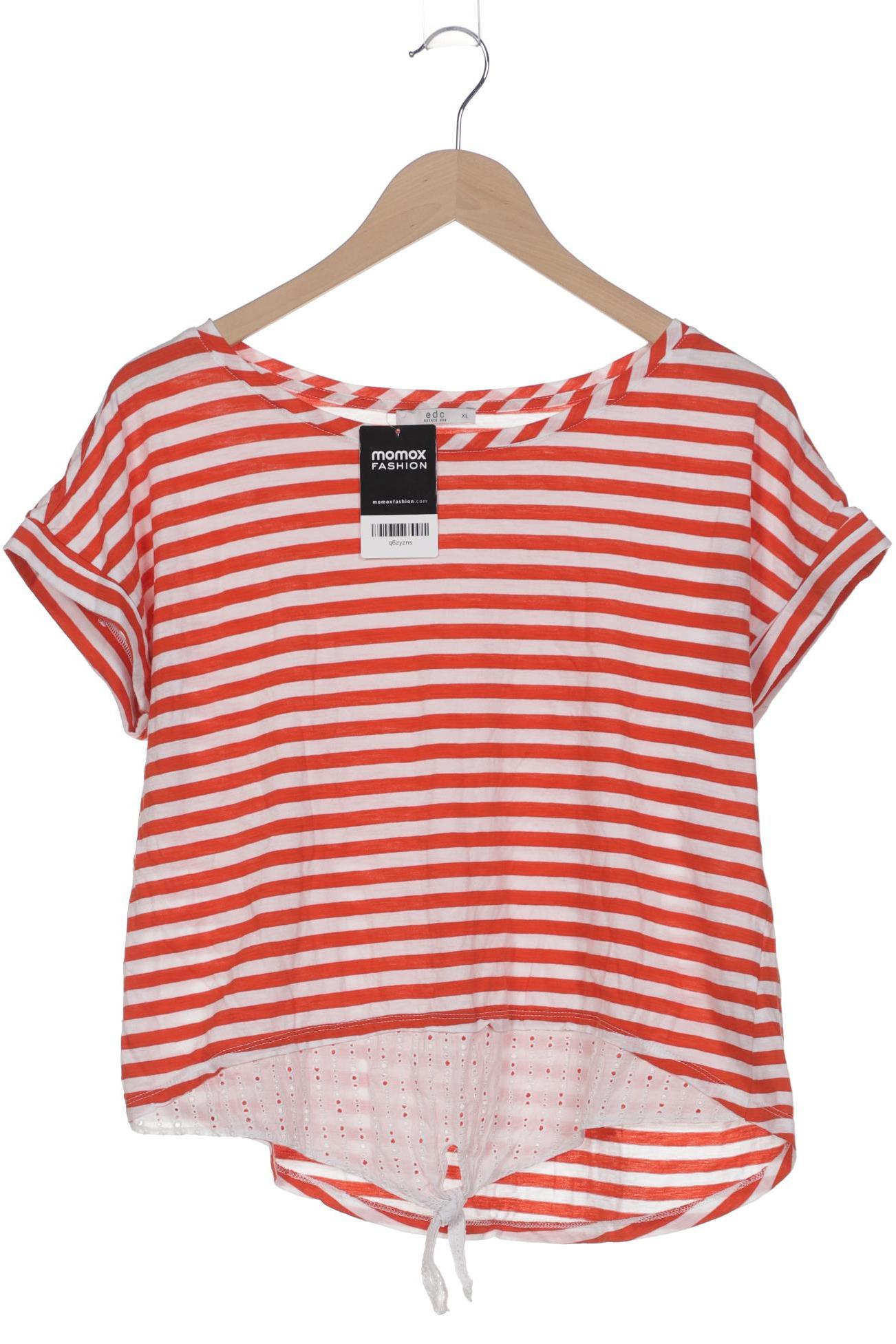 

edc by Esprit Damen T-Shirt, orange, Gr. 44