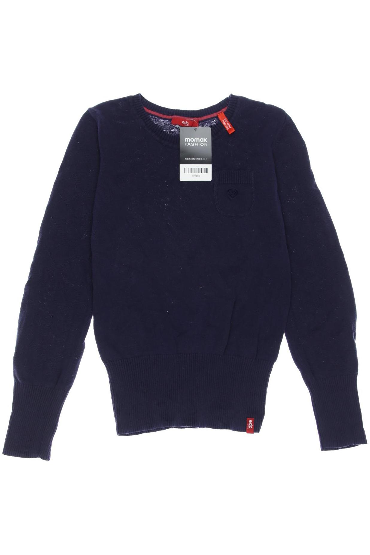 

edc by Esprit Damen Pullover, marineblau, Gr. 146