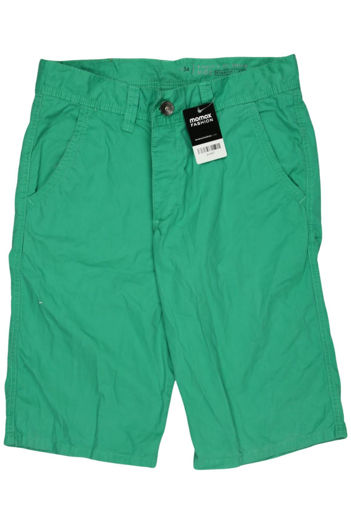 

edc by Esprit Herren Shorts, grün, Gr. 34