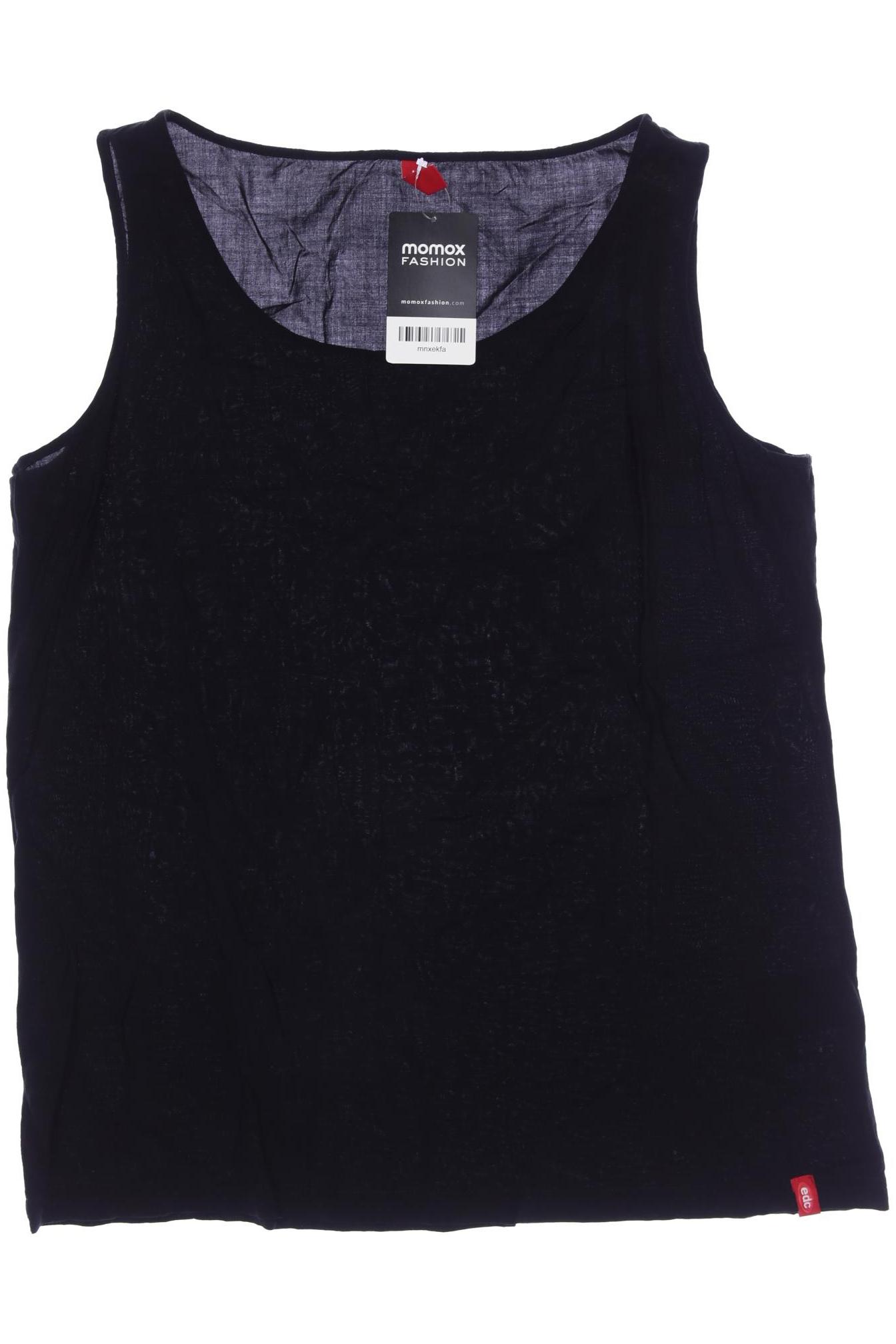 

edc by Esprit Damen Top, schwarz, Gr. 38