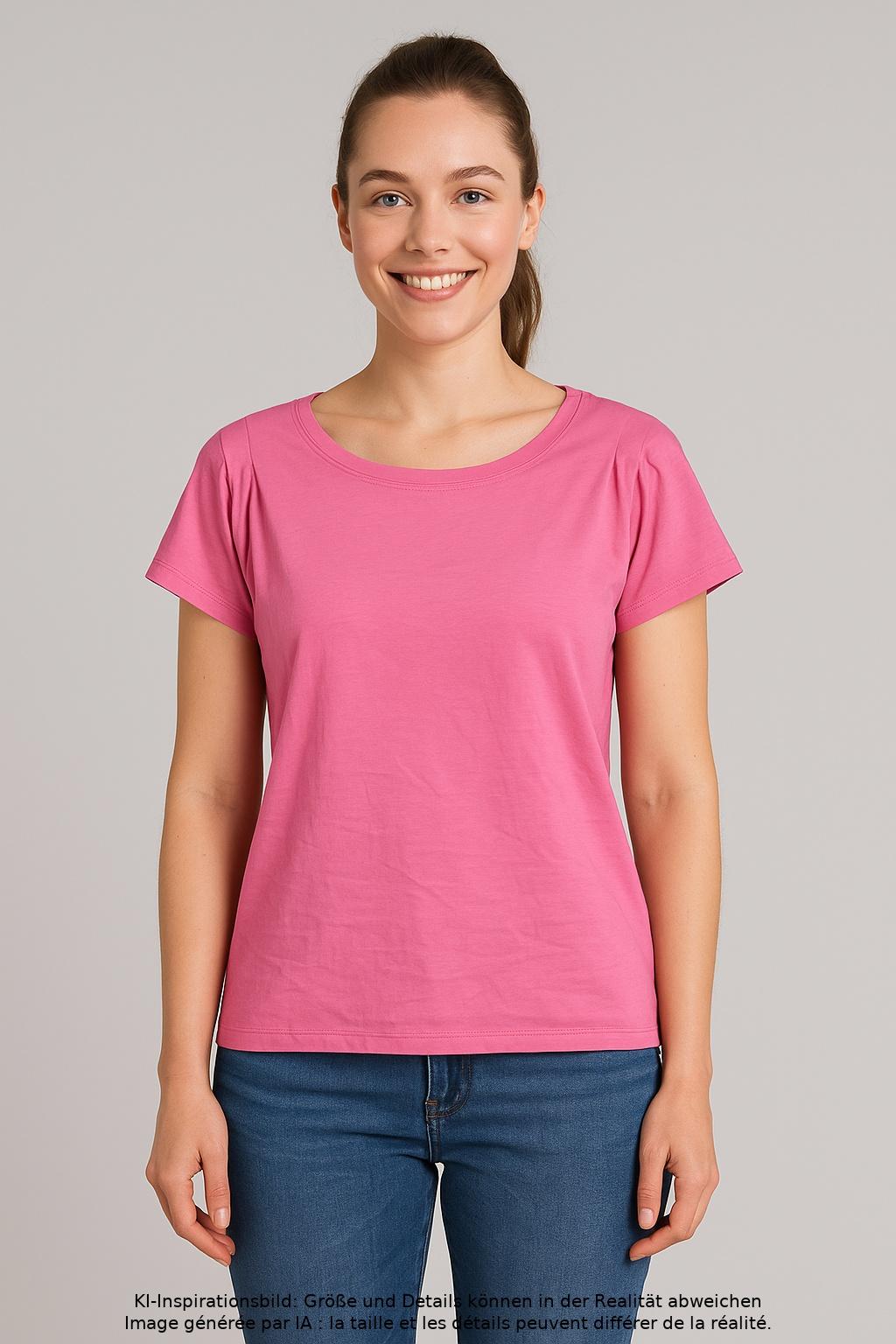

edc by Esprit Damen T-Shirt, pink, Gr. 34