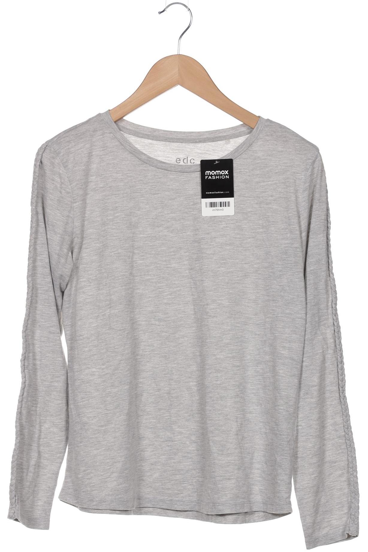 

edc by Esprit Damen Langarmshirt, grau, Gr. 42