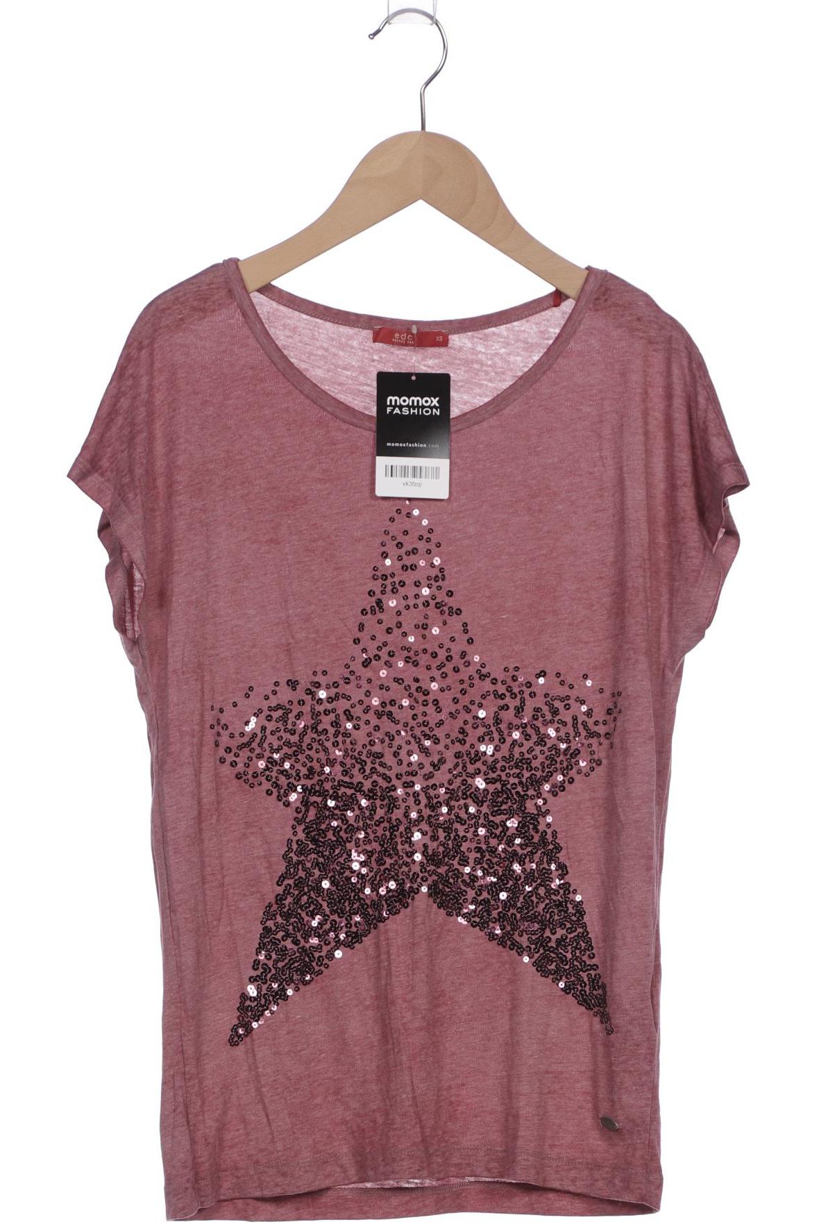 

edc by Esprit Damen T-Shirt, pink, Gr. 34