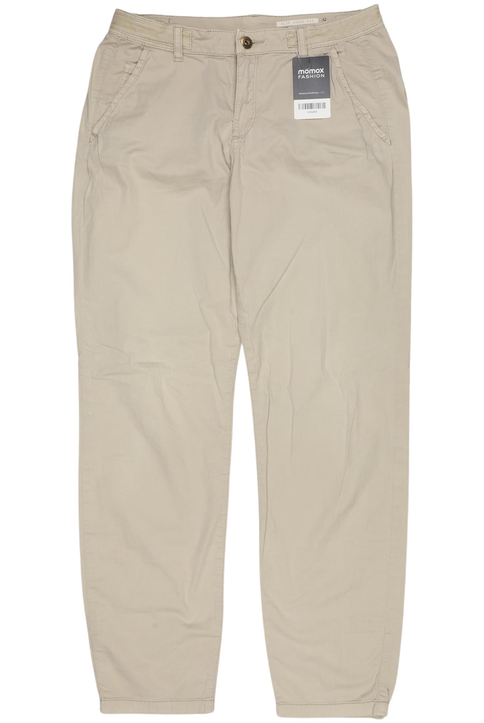 

edc by Esprit Damen Stoffhose, cremeweiß, Gr. 34